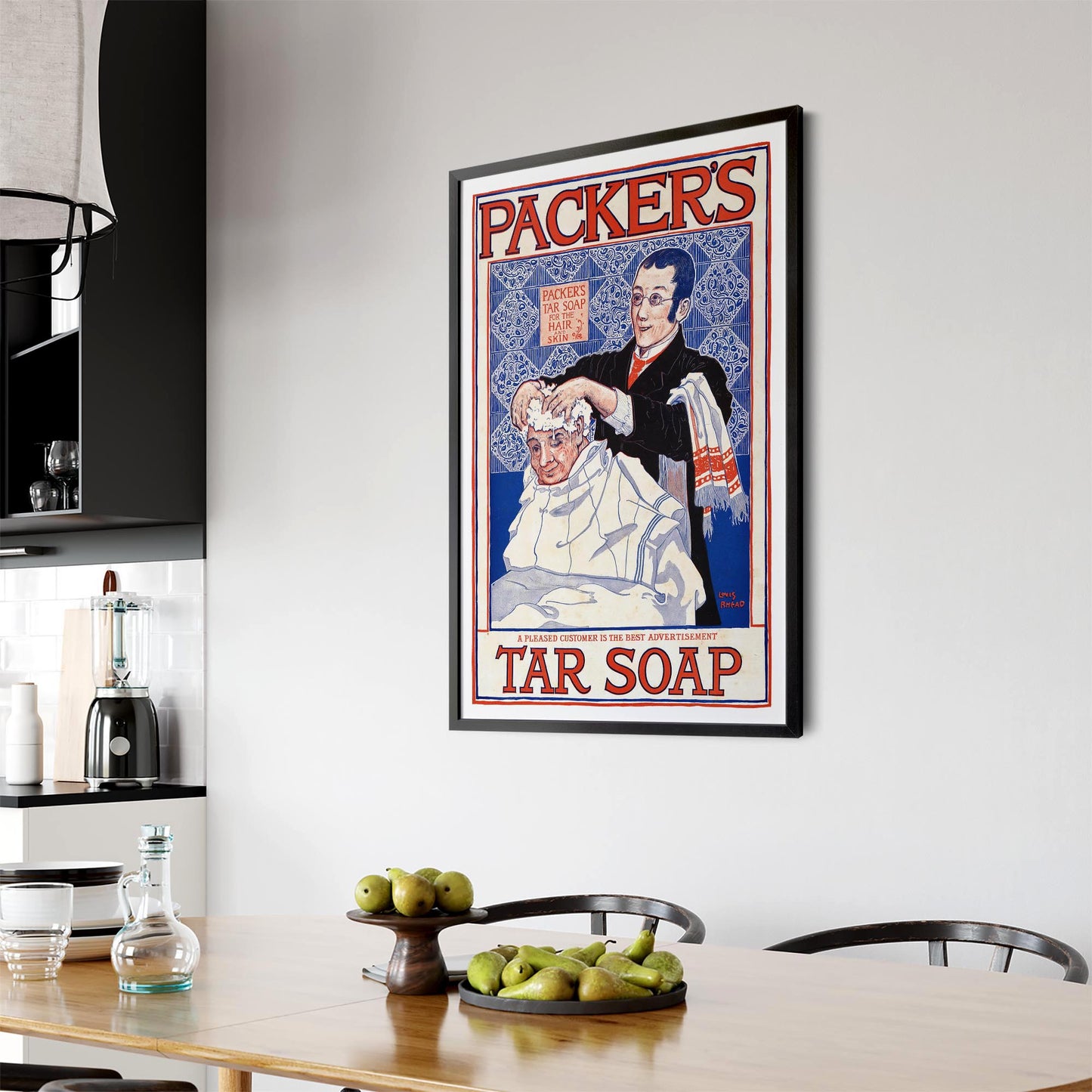 Packers Tar Soap Laundry Vintage Advert Wall Art - The Affordable Art Company