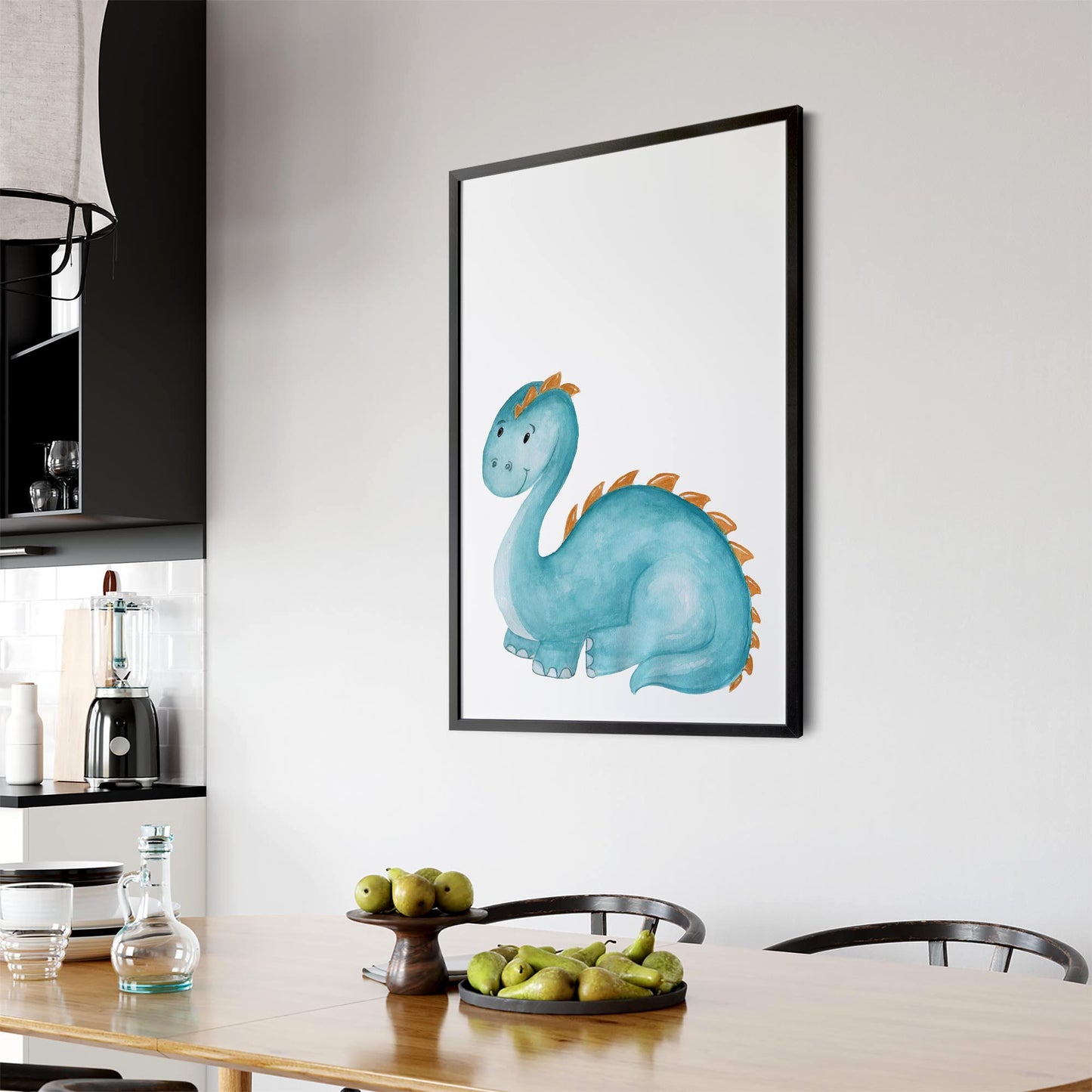 Cute Cartoon Dinosaur Boys Bedroom Wall Art #7 - The Affordable Art Company