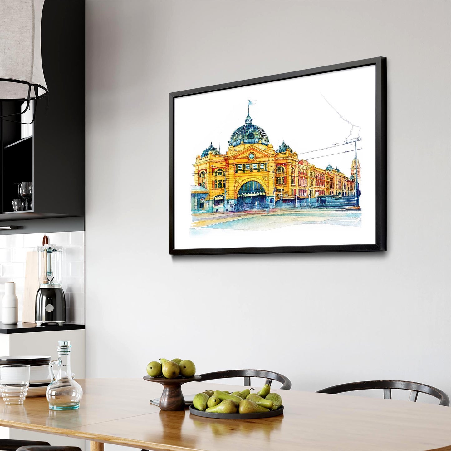 Flinders St Station Melbourne Painting Art - The Affordable Art Company