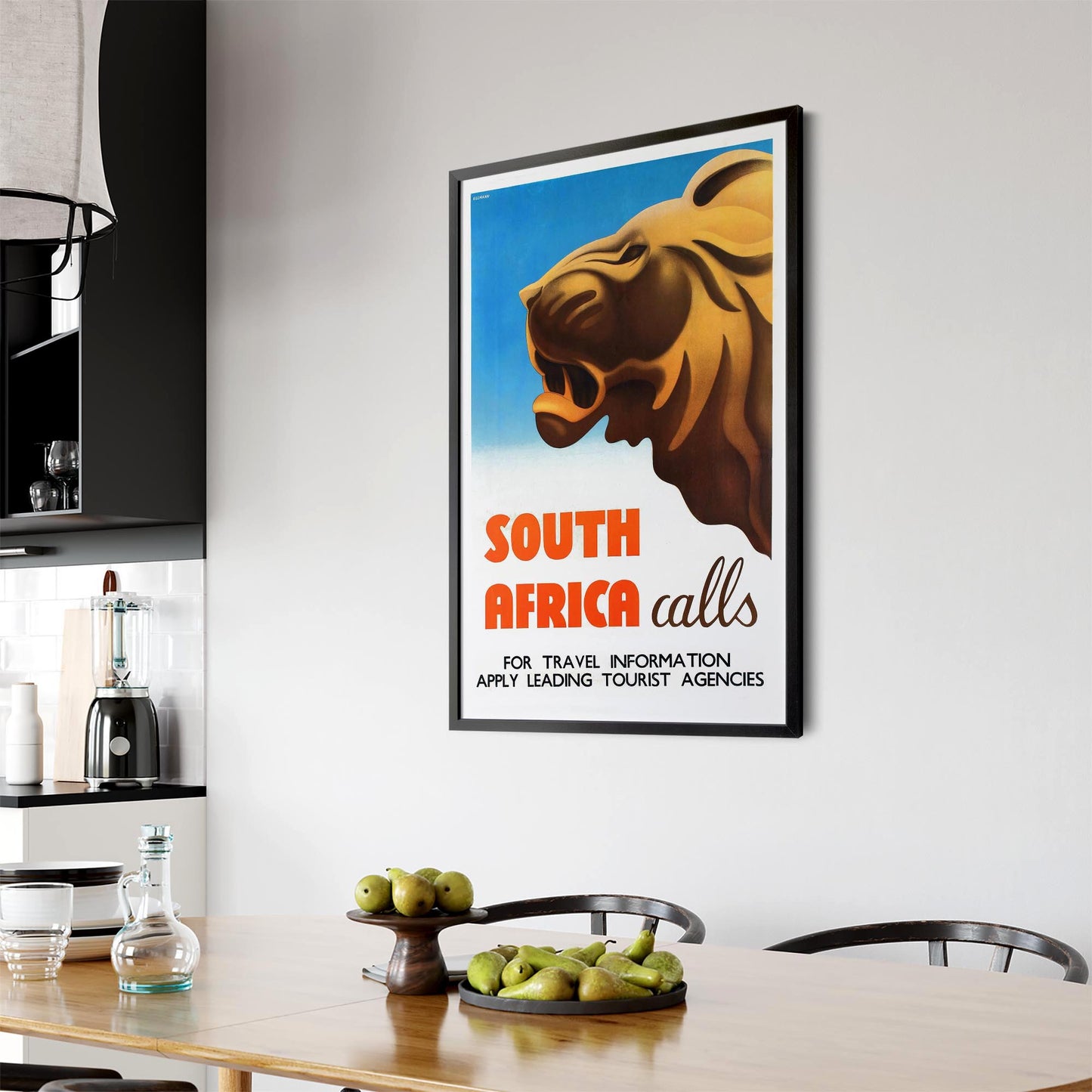 South Africa Vintage Travel Advert Wall Art - The Affordable Art Company