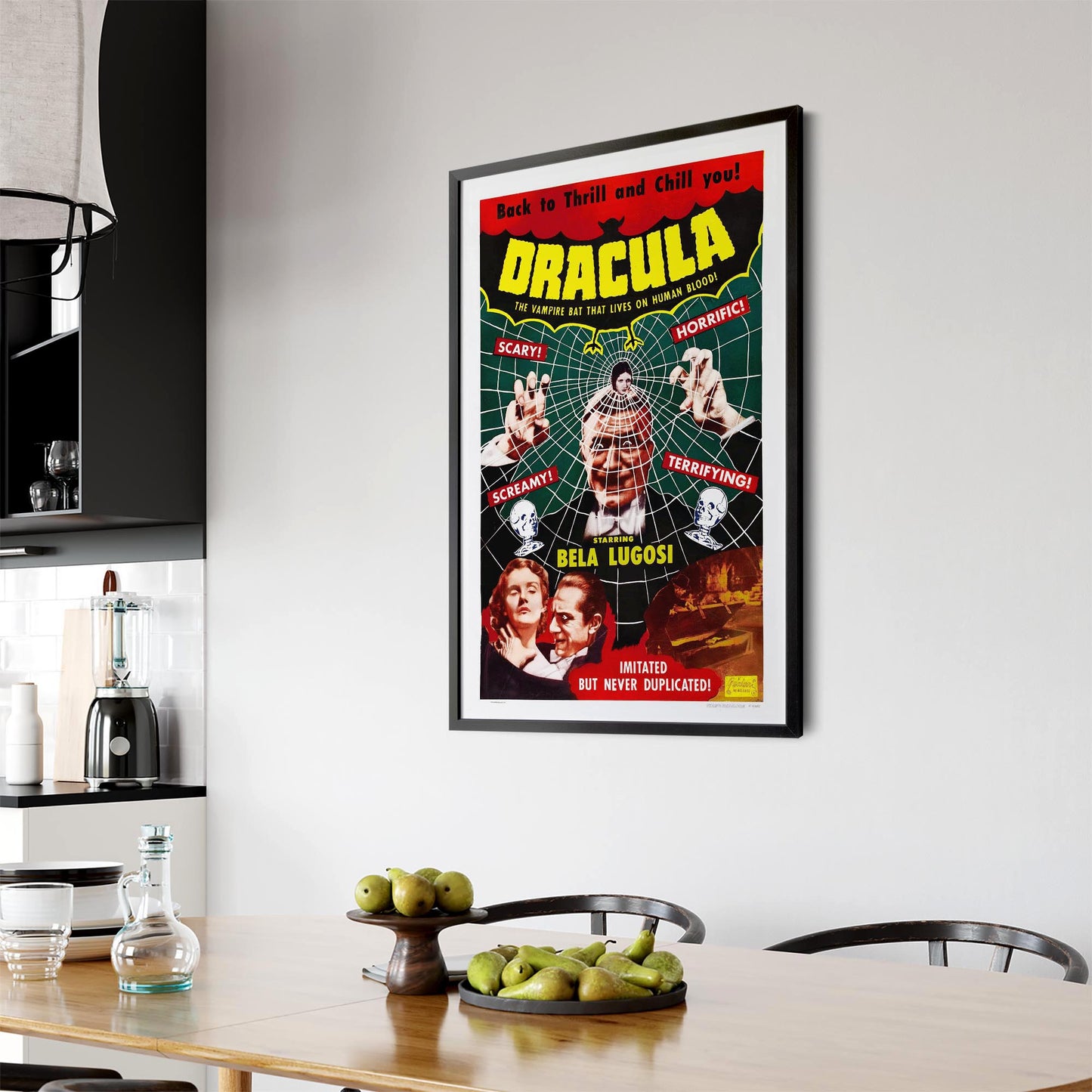 Dracula Movie Vintage Advert Hollywood Wall Art - The Affordable Art Company
