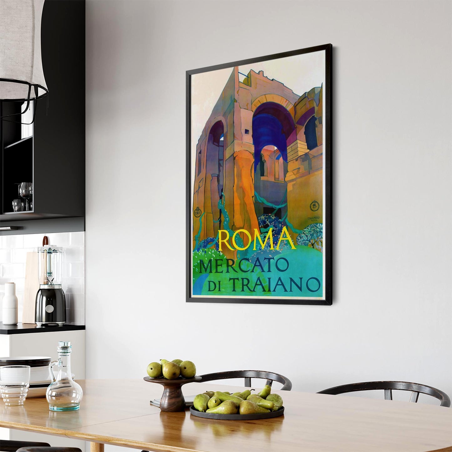 Rome, Italy Vintage Travel Advert Wall Art - The Affordable Art Company