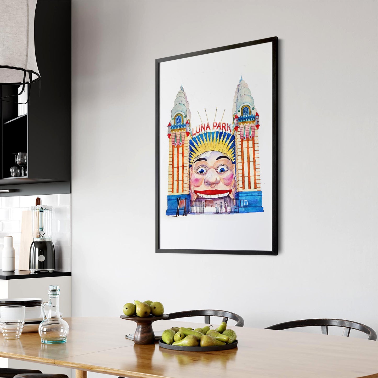 Luna Park, Sydney Painting Landmark Wall Art - The Affordable Art Company