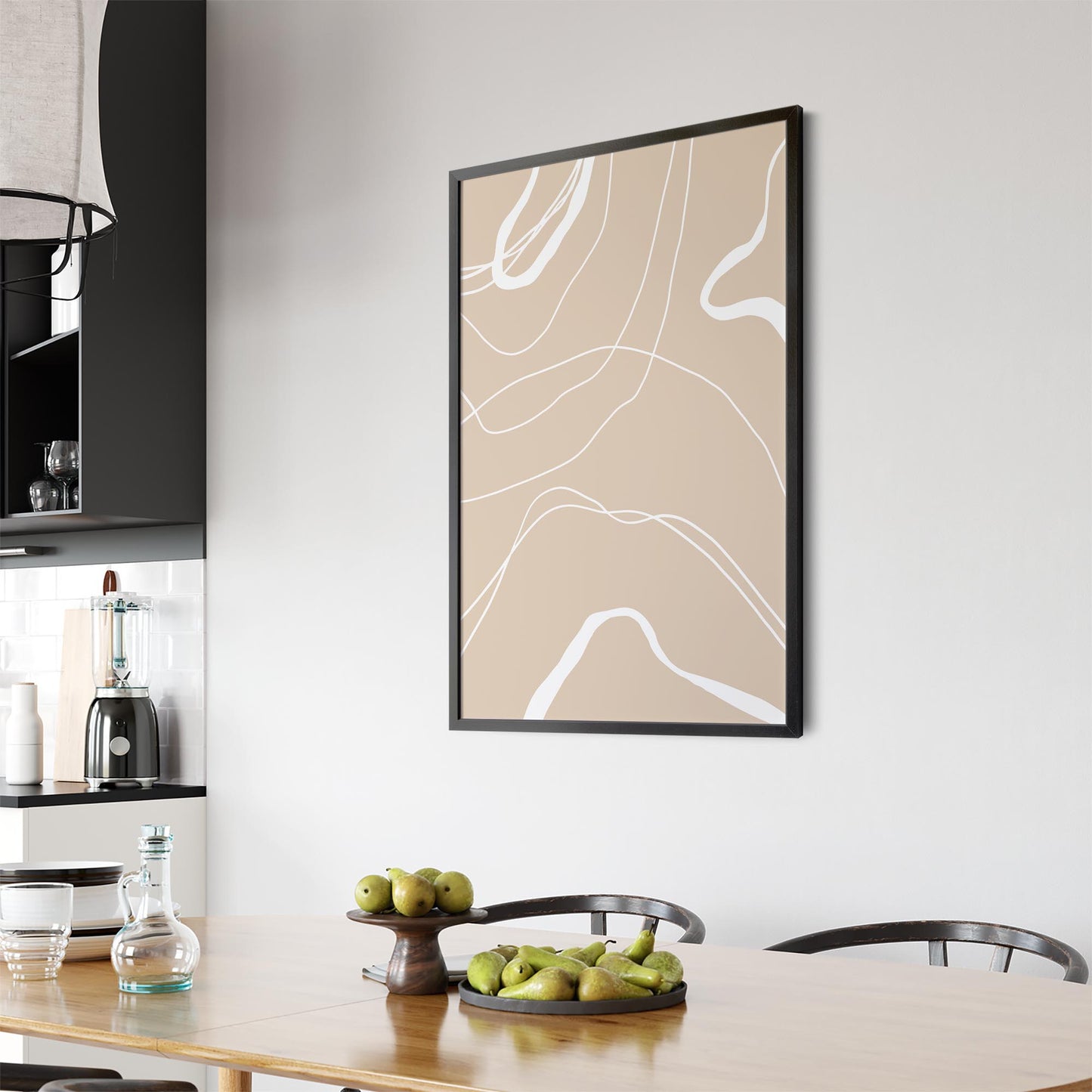 Minimal Pastel Abstract Retro Shapes Wall Art #7 - The Affordable Art Company