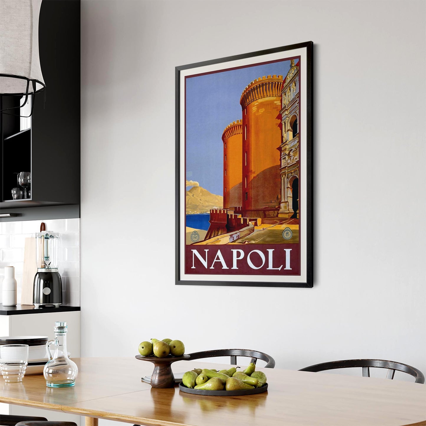 Napoli Italy Vintage Travel Advert Wall Art - The Affordable Art Company