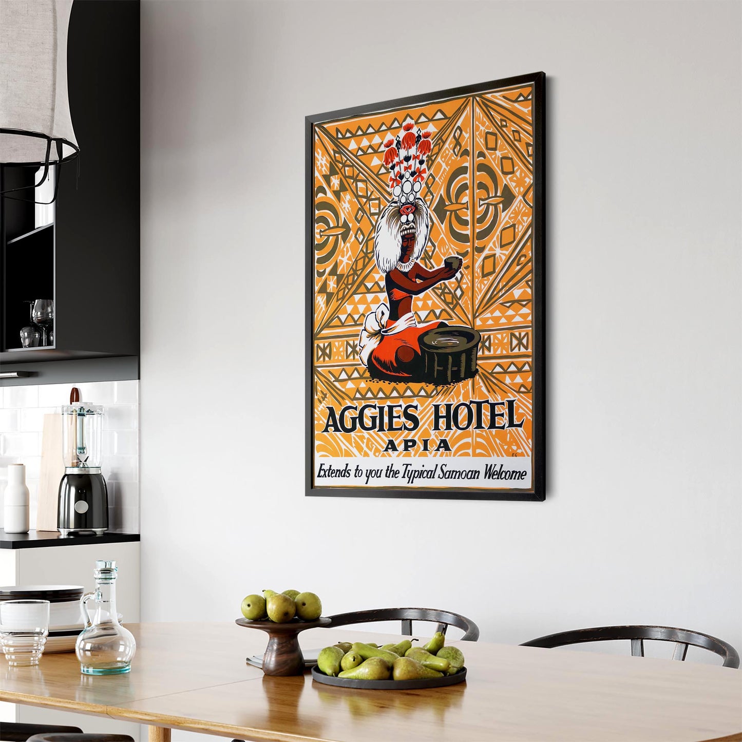 Apia Samoa Vintage Travel Advert Wall Art - The Affordable Art Company