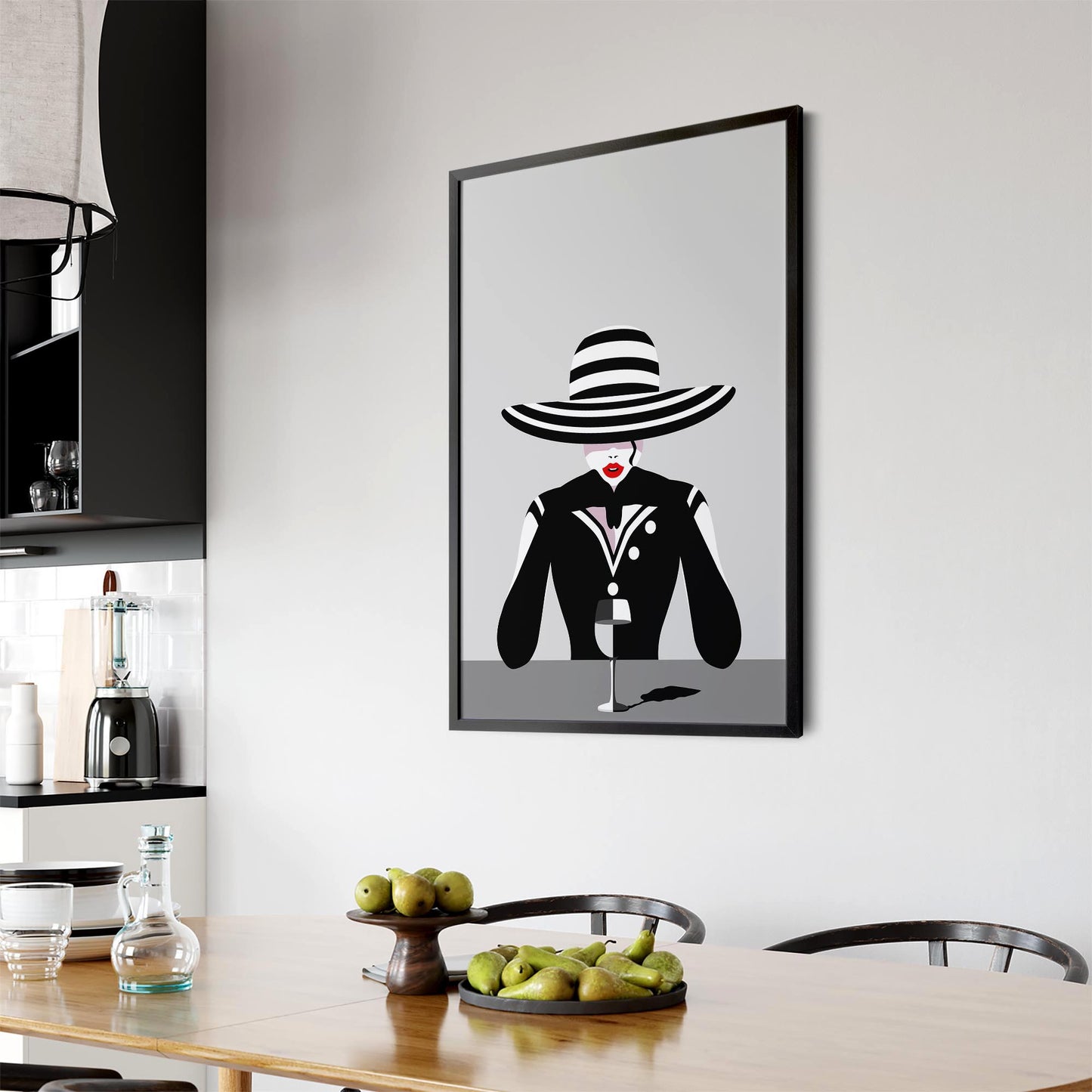 Retro Black and White Wall Art - The Affordable Art Company
