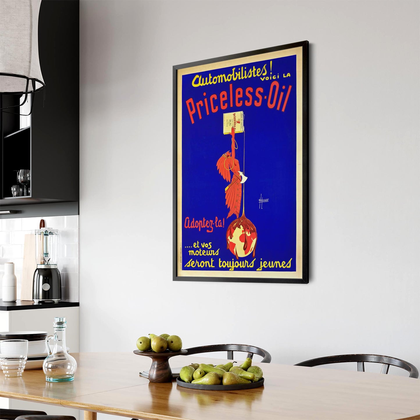 Priceless Oil Vintage Advert Man Garage Wall Art - The Affordable Art Company