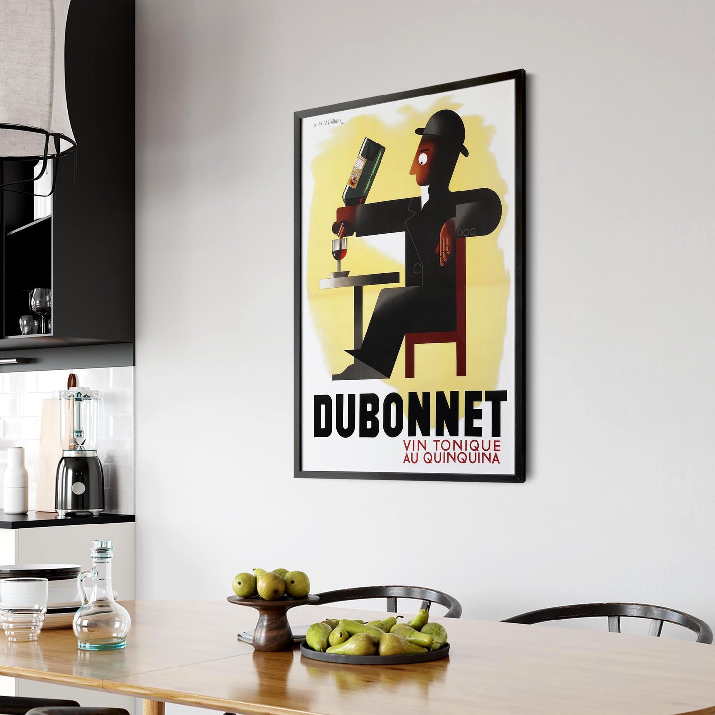 Vin Tonique Dubonnet Vintage Advert Wall Art - The Affordable Art Company