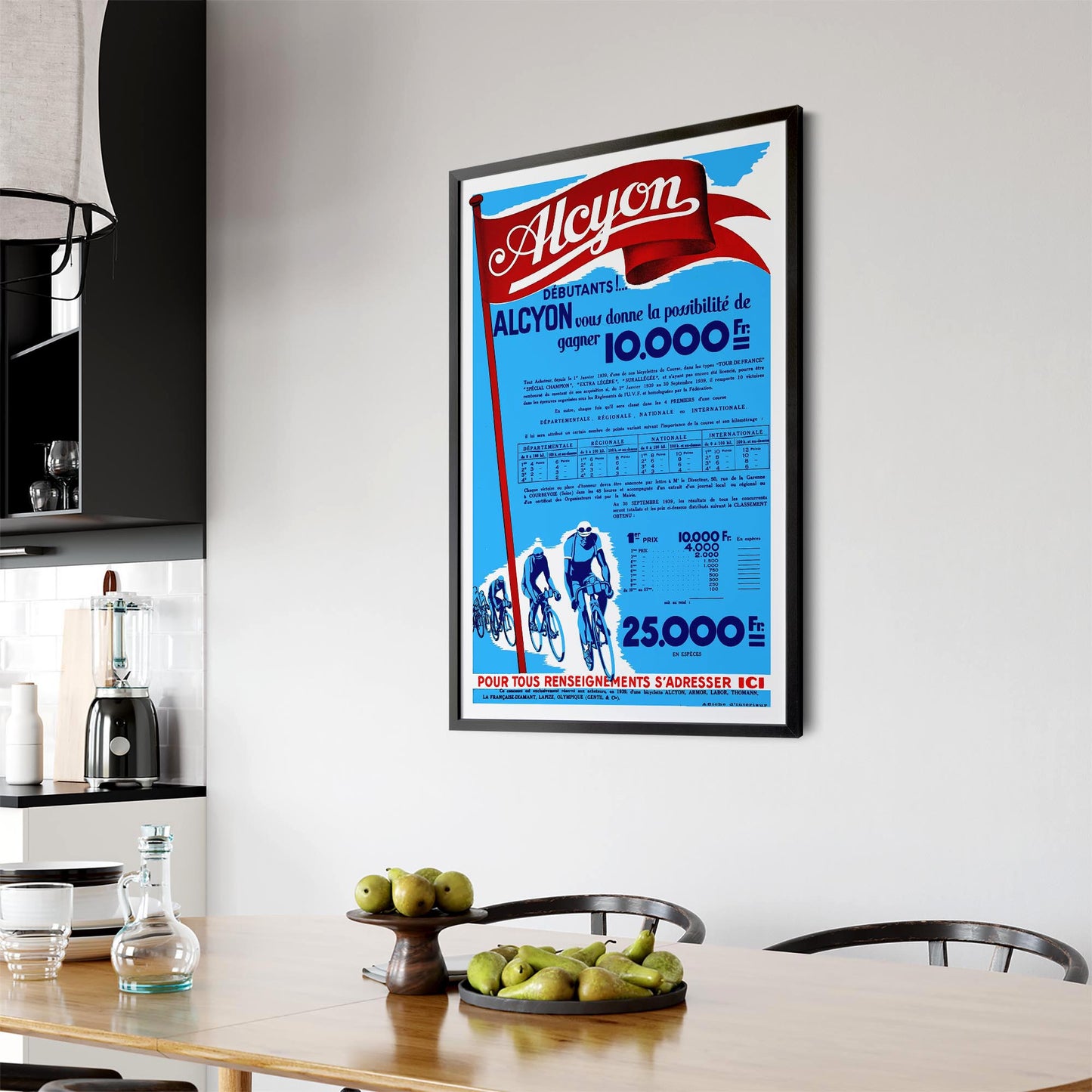 Alcyon Cycling Vintage Advert Wall Art - The Affordable Art Company