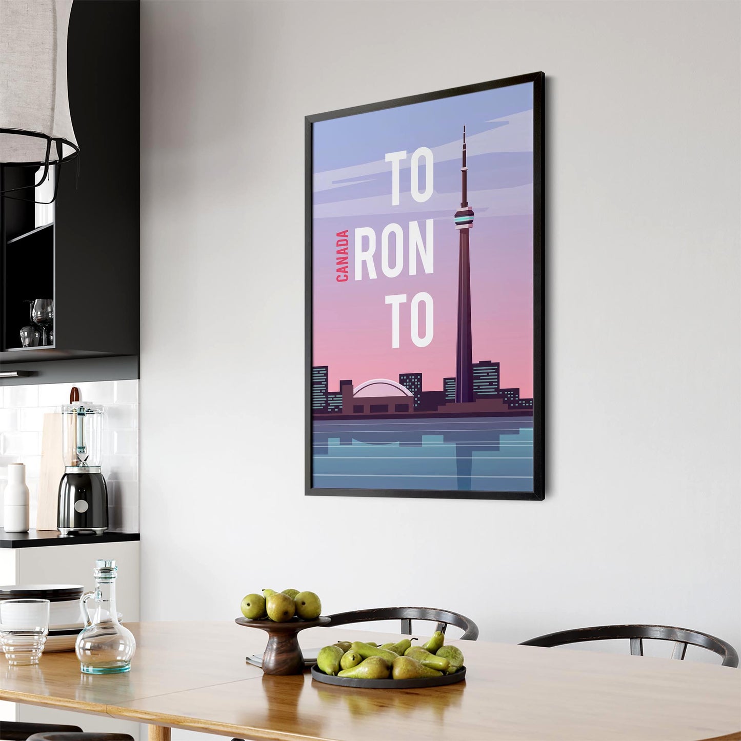 Retro Toronto Canada Vintage Travel Wall Art - The Affordable Art Company