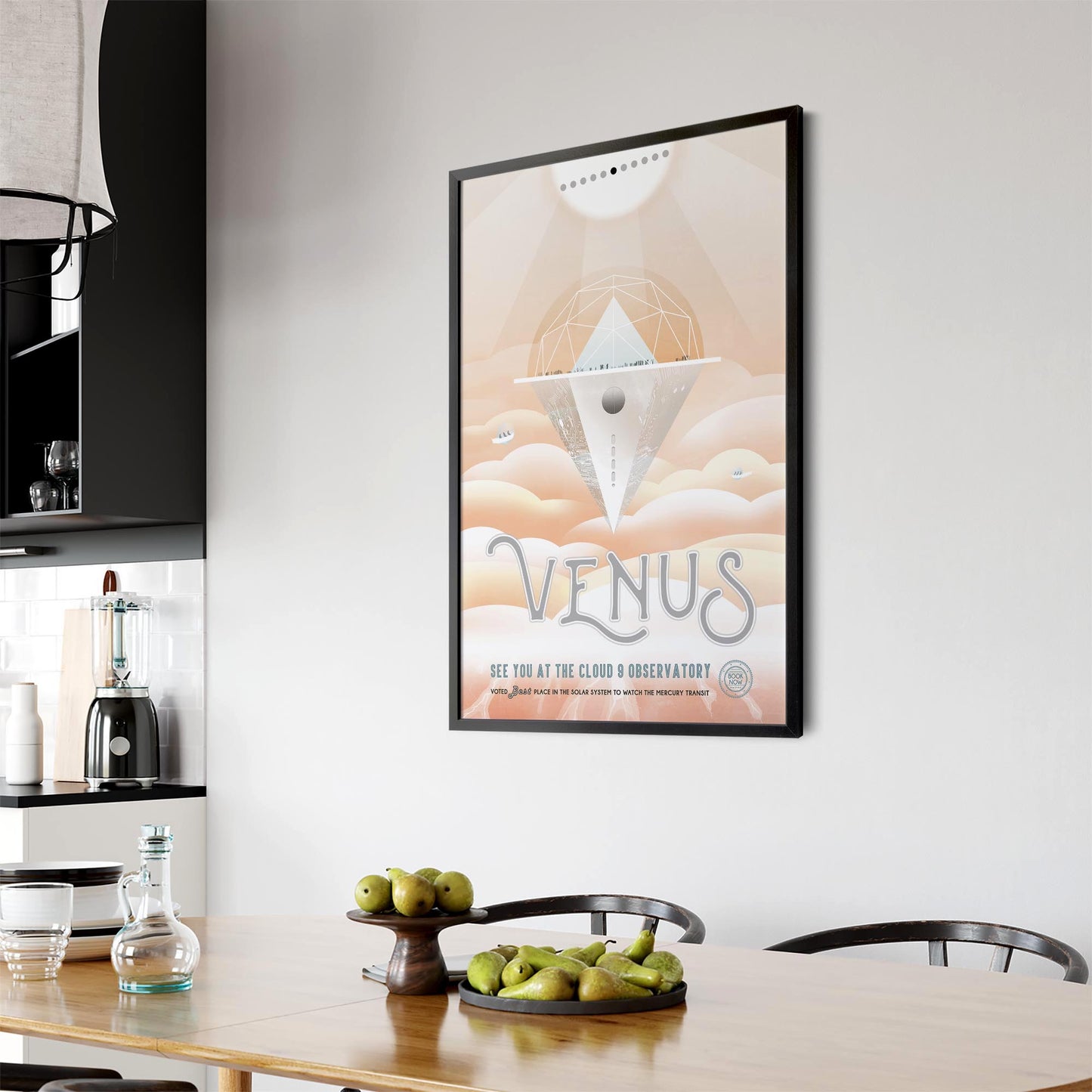 Retro Venus Space NASA Science Planets Wall Art - The Affordable Art Company