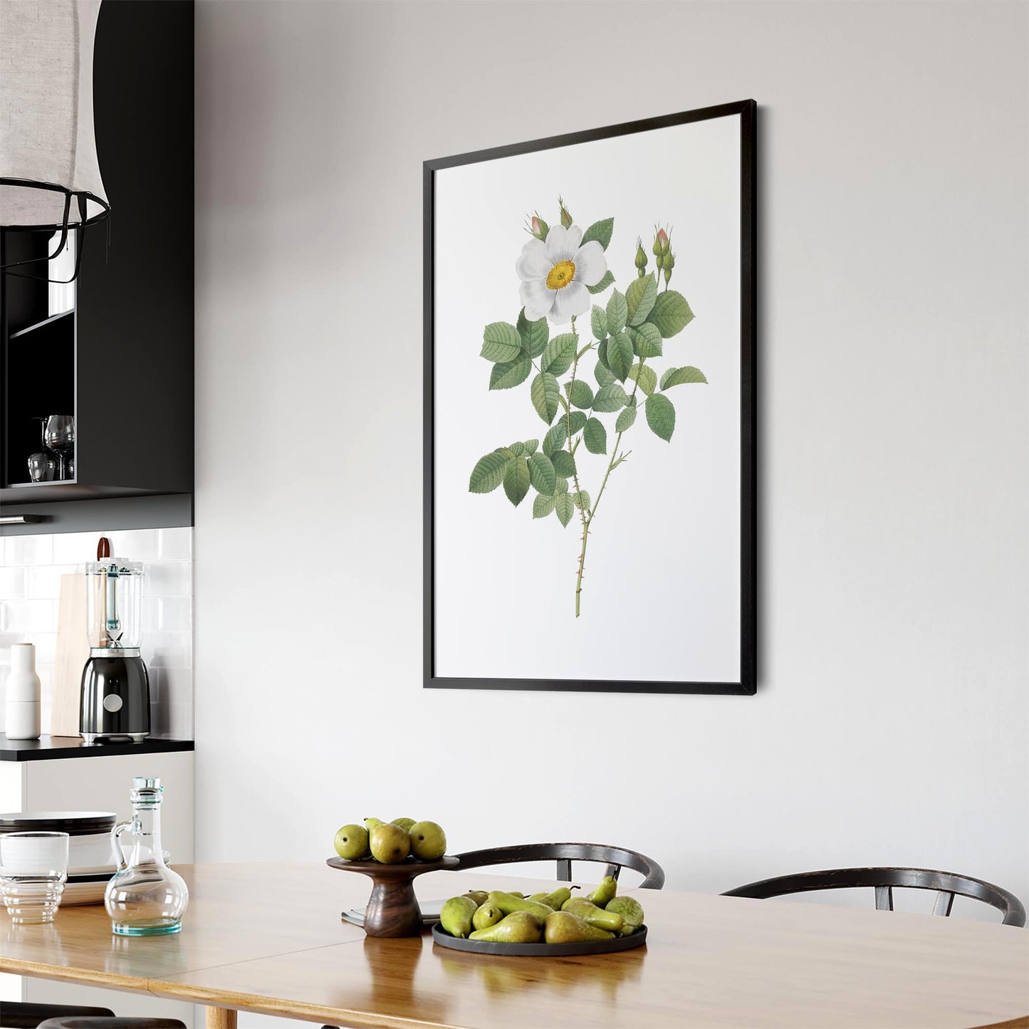 Flower Botanical Painting Kitchen Hallway Wall Art #4 - The Affordable Art Company