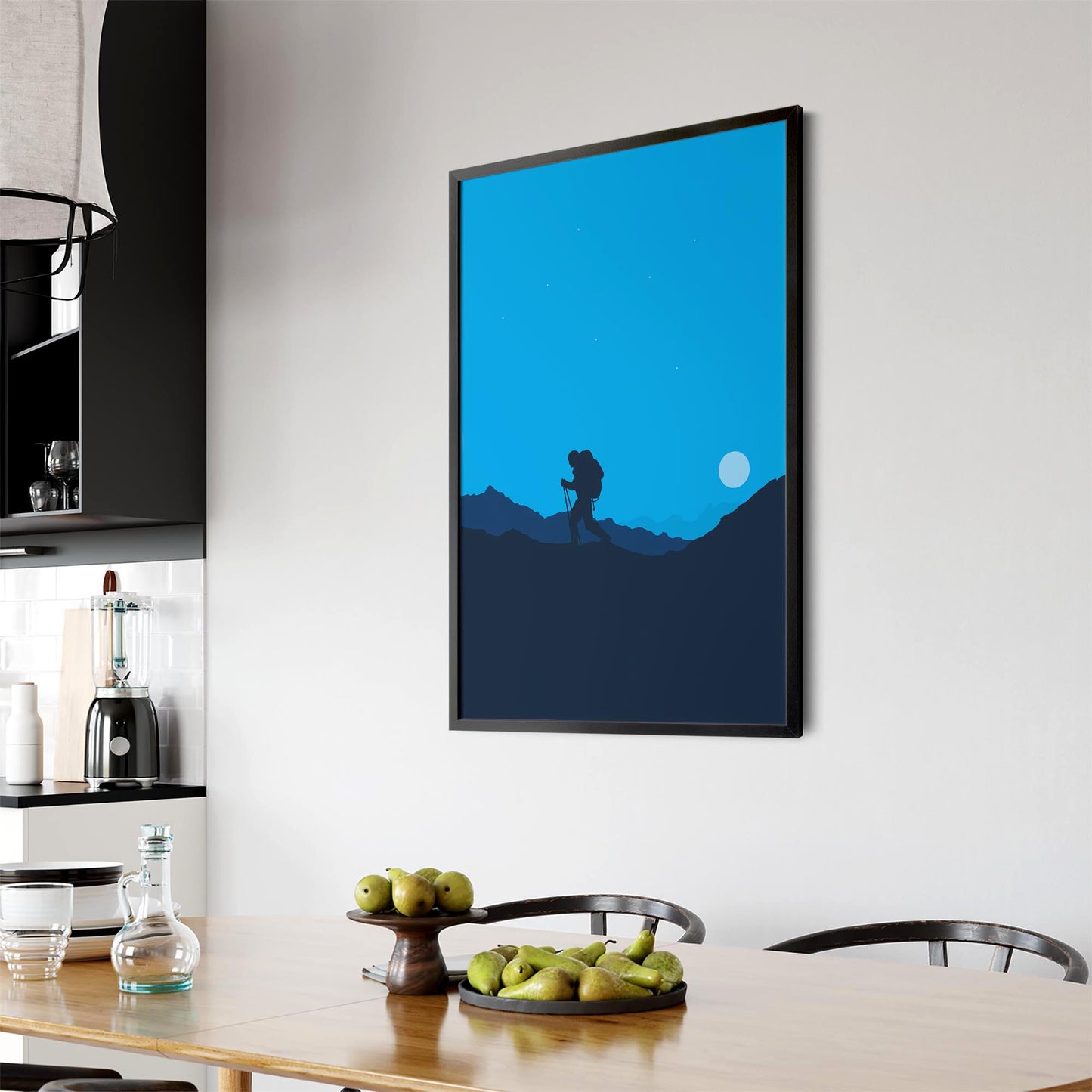 Retro Mountain Climbing Winter Sports Wall Art #2 - The Affordable Art Company