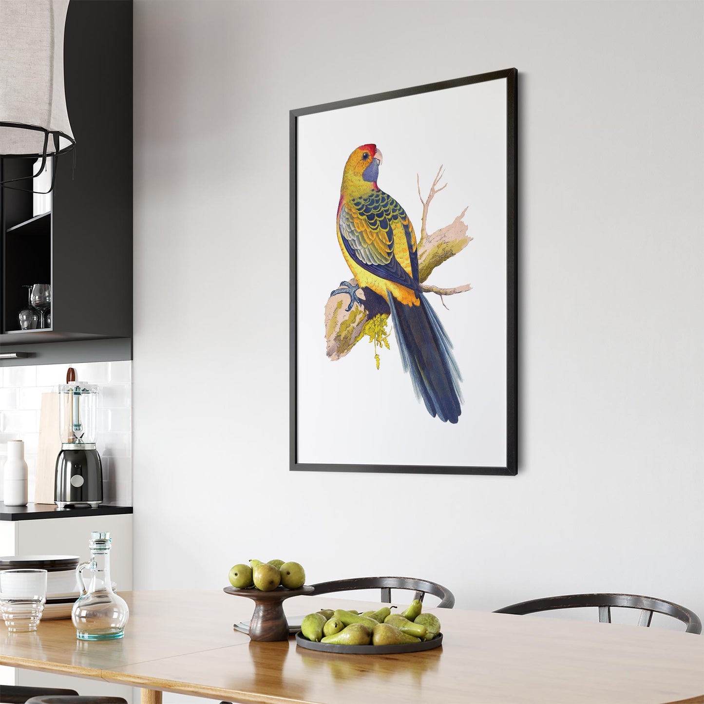 Yellow Rumped Parakeet Exotic Bird Wall Art - The Affordable Art Company