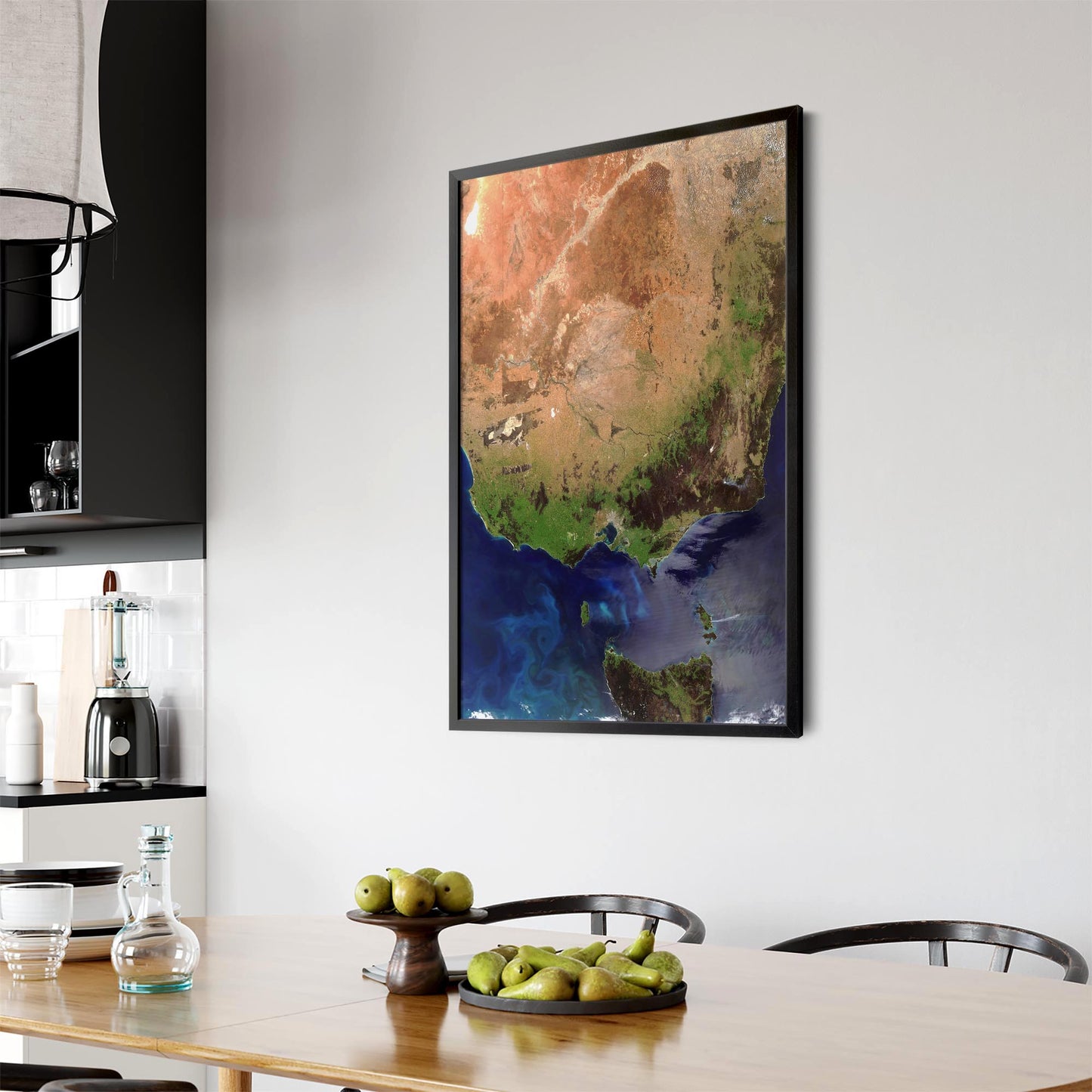 Victoria, Australia Satellite Photograph Wall Art - The Affordable Art Company