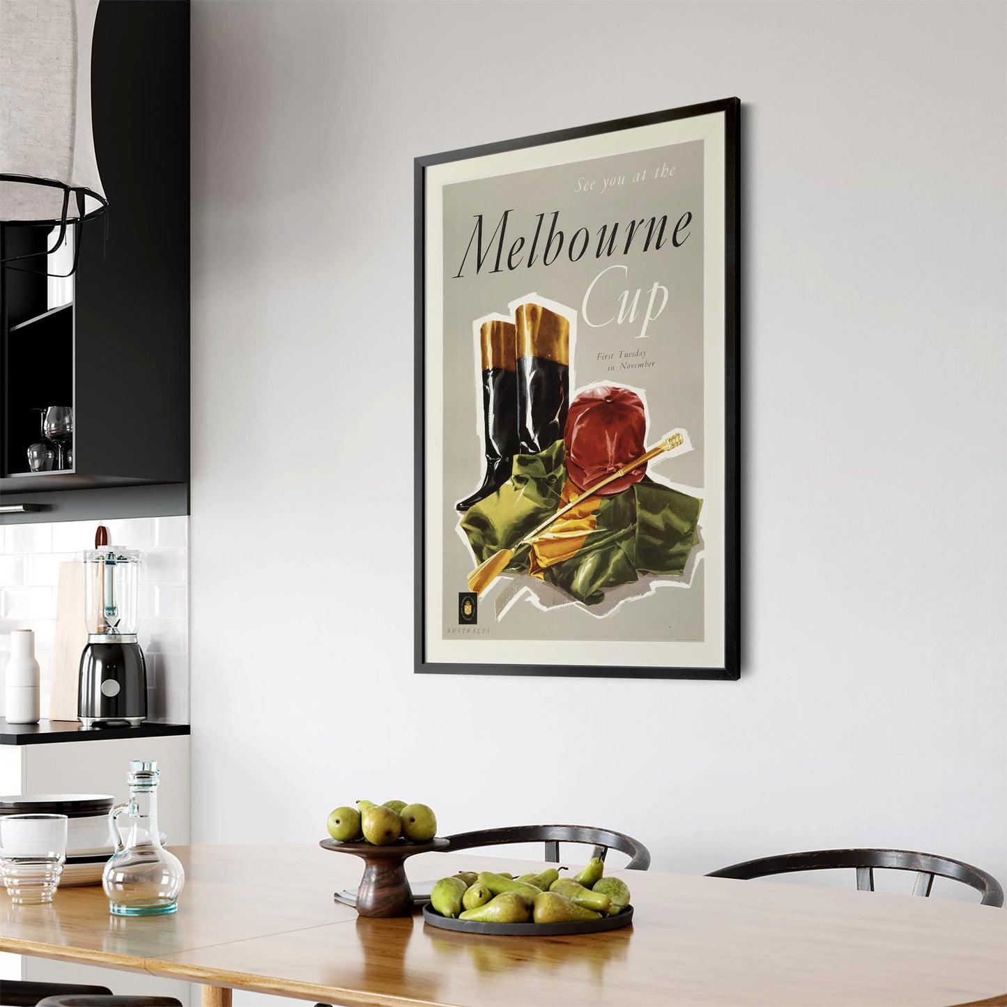 Vintage Melbourne Cup Advert Victoria Wall Art - The Affordable Art Company