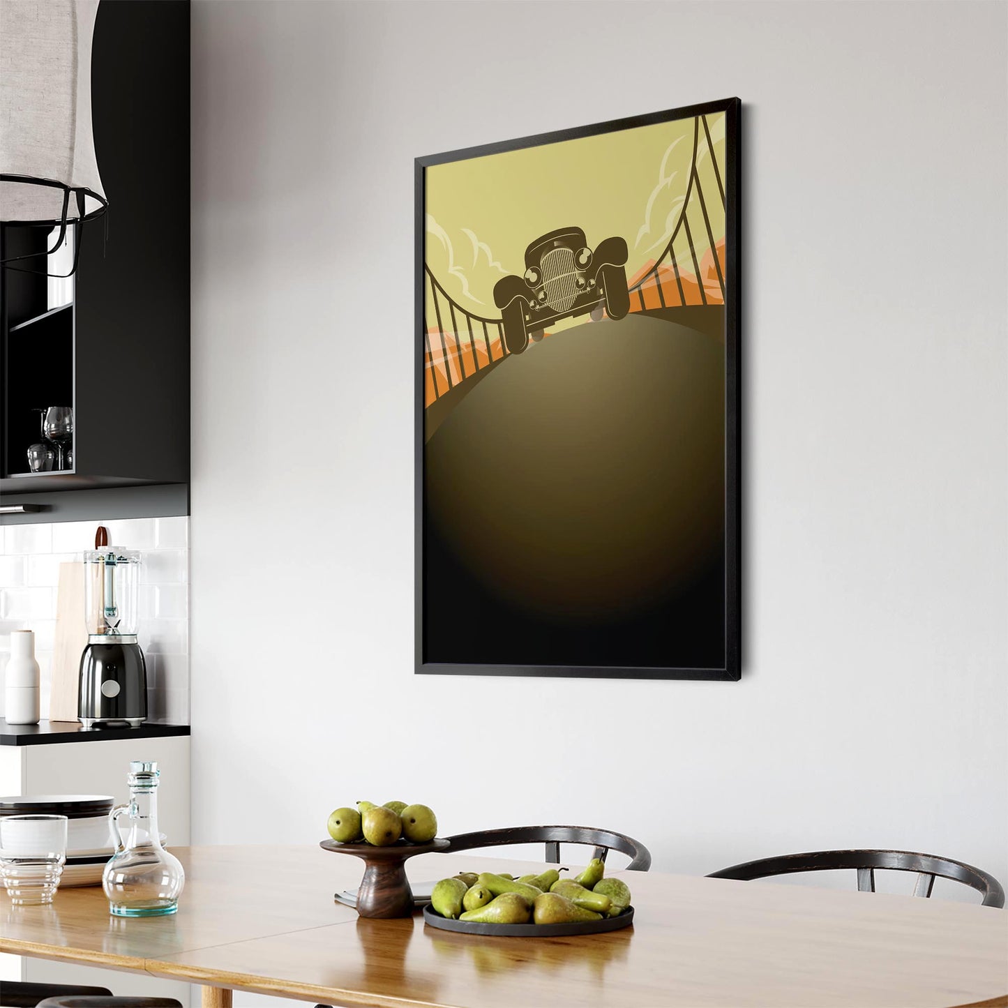 Art Deco Car Vintage Retro New York Wall Art #3 - The Affordable Art Company