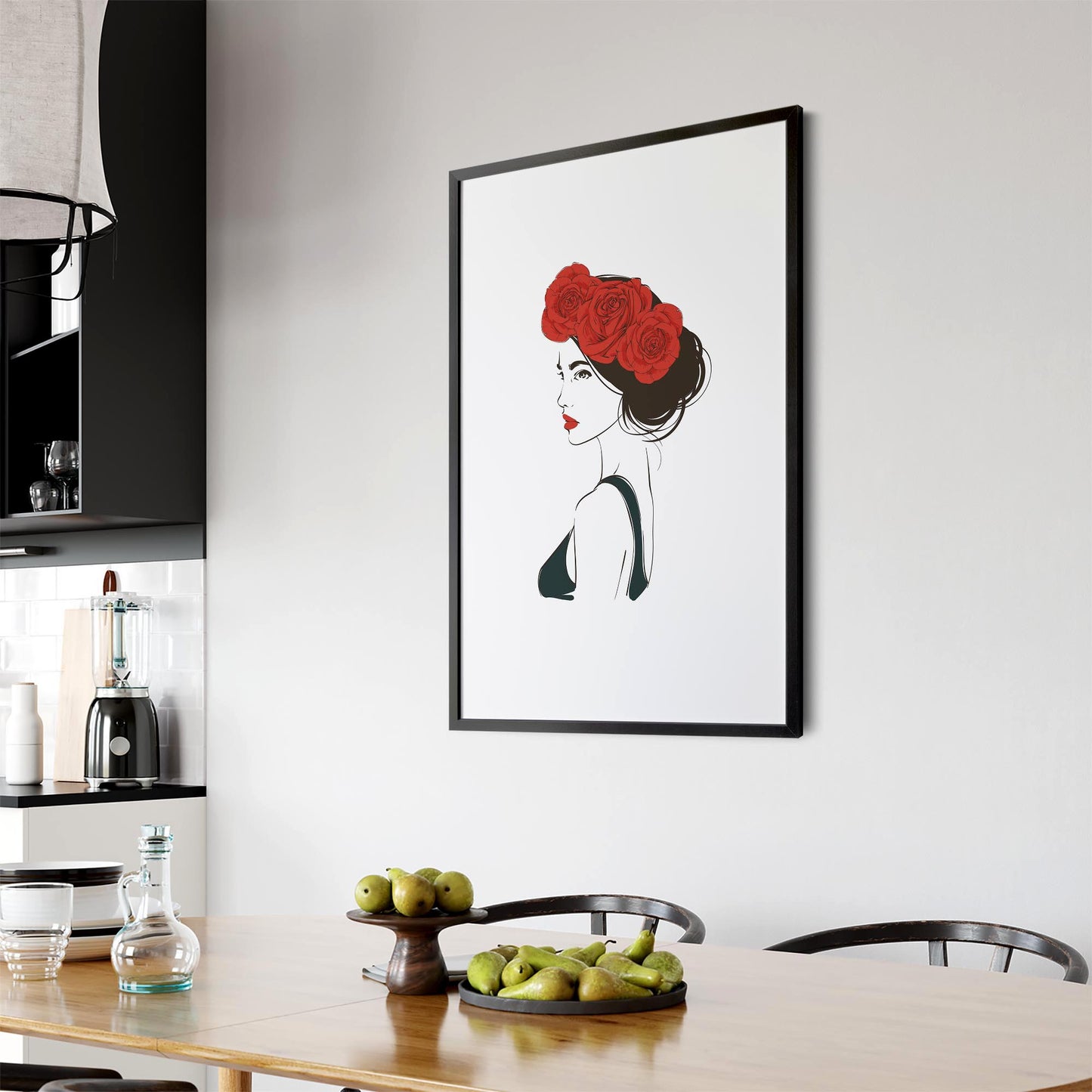Cute Girl Minimal Fashion Bedroom Wall Art #4 - The Affordable Art Company