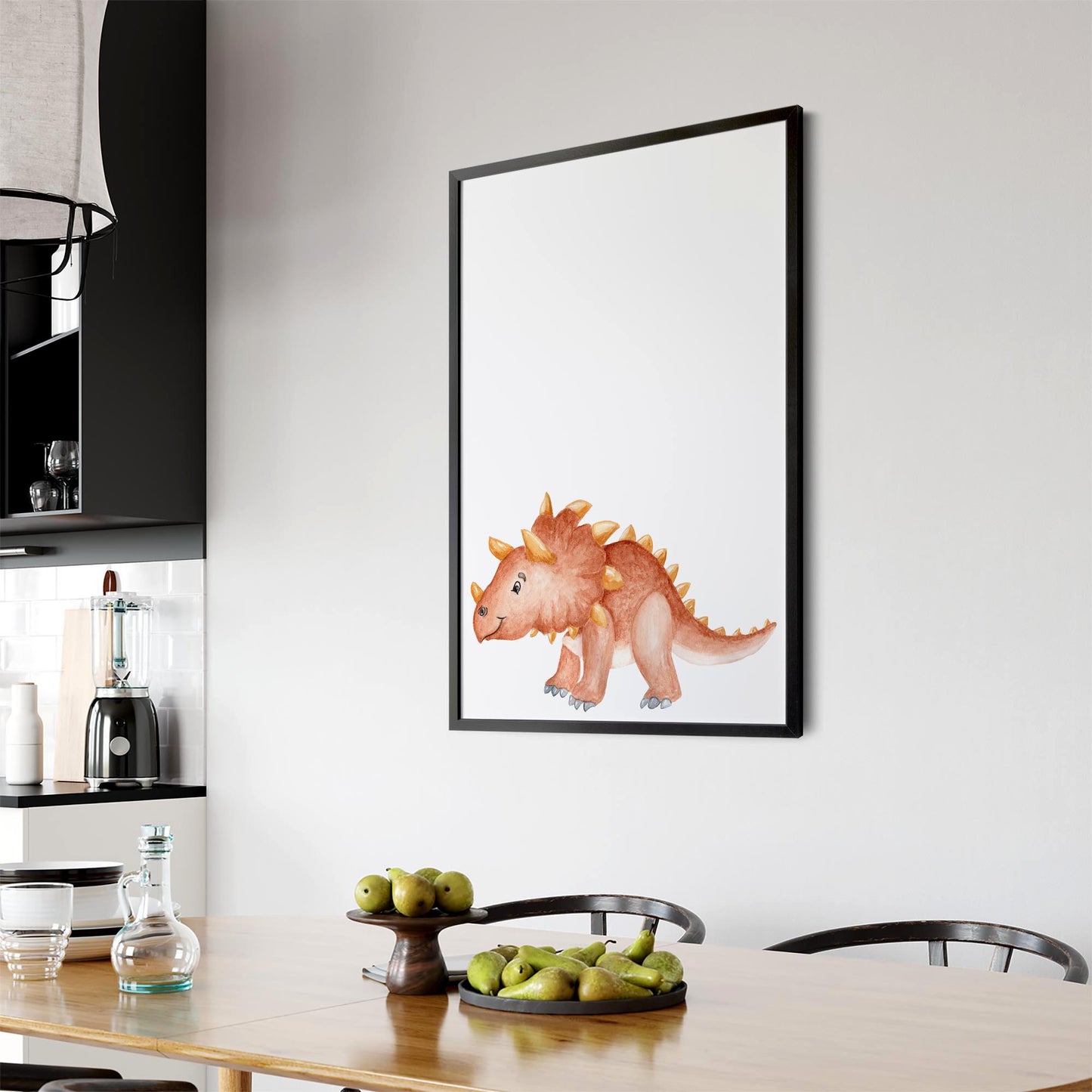 Cute Cartoon Dinosaur Boys Bedroom Wall Art #14 - The Affordable Art Company
