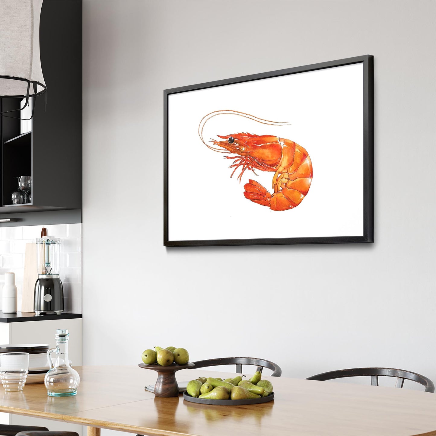 Australian Shrimp Barbeque Painting Wall Art - The Affordable Art Company