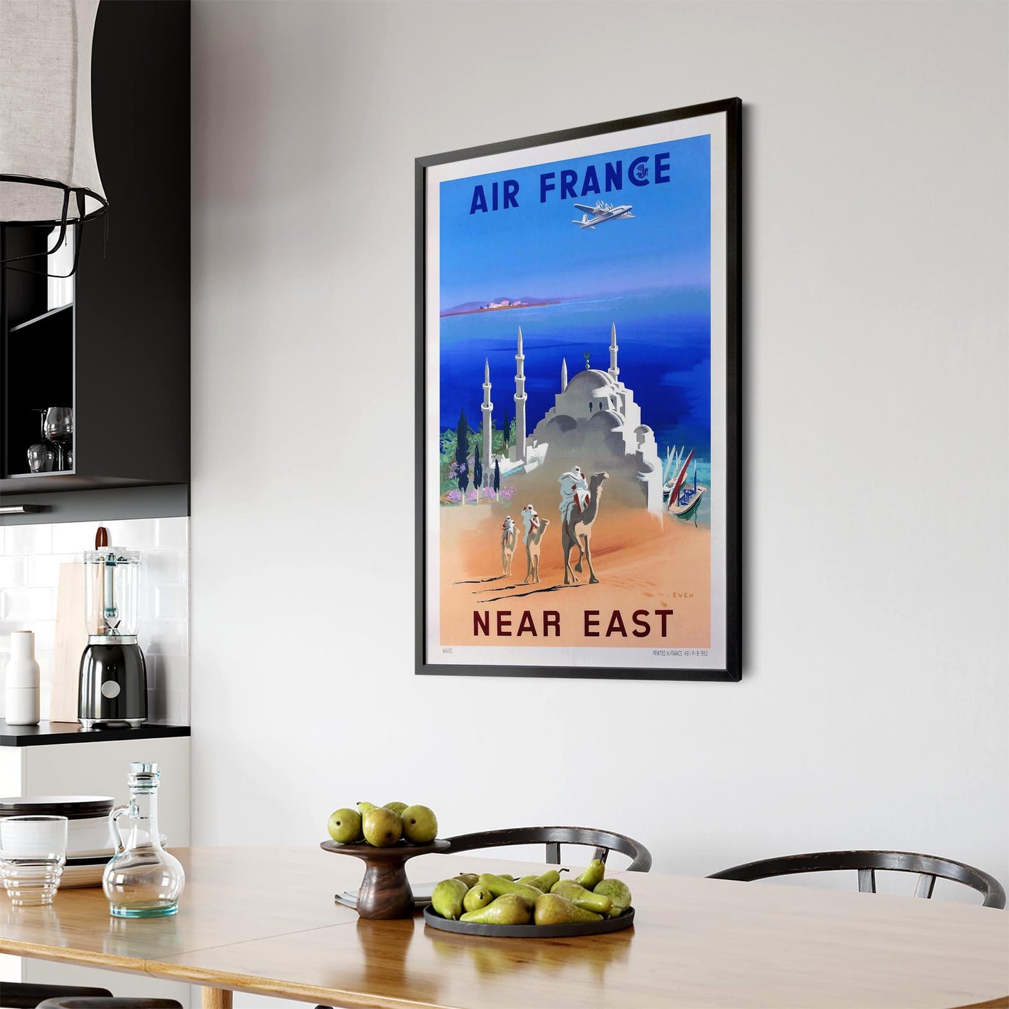 Air France to Egypt Vintage Travel Advert Wall Art - The Affordable Art Company