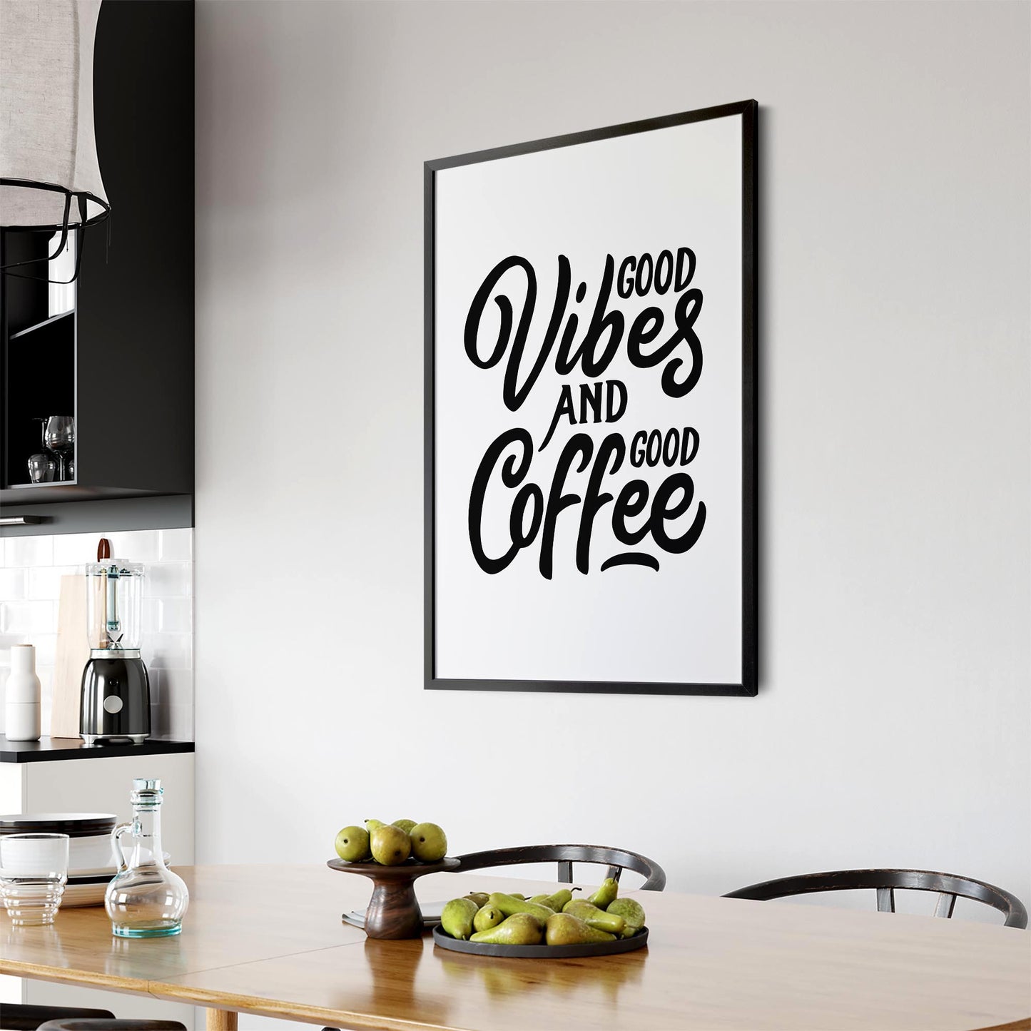 Coffee Quote Minimal Kitchen Cafe Style Wall Art #10 - The Affordable Art Company