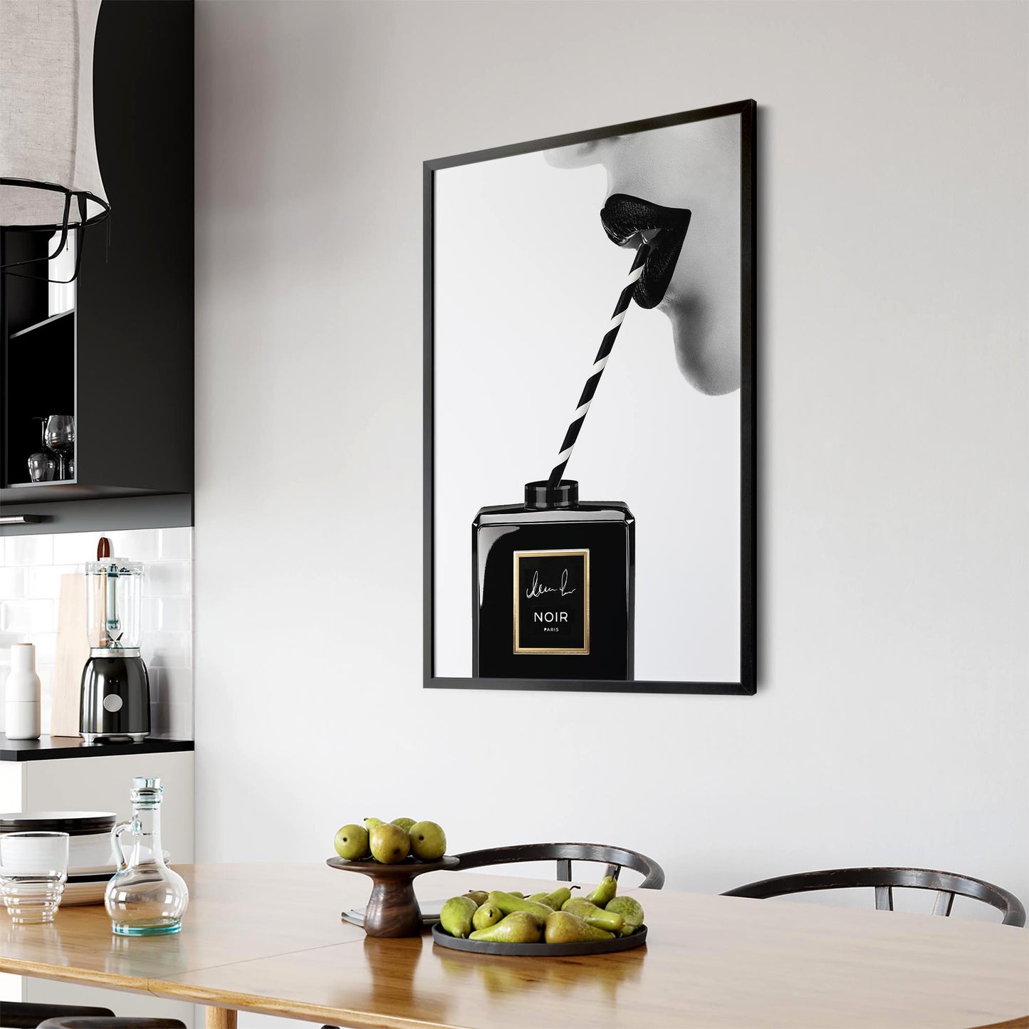 Black Perfume Bottle Fashion Photograph Wall Art - The Affordable Art Company