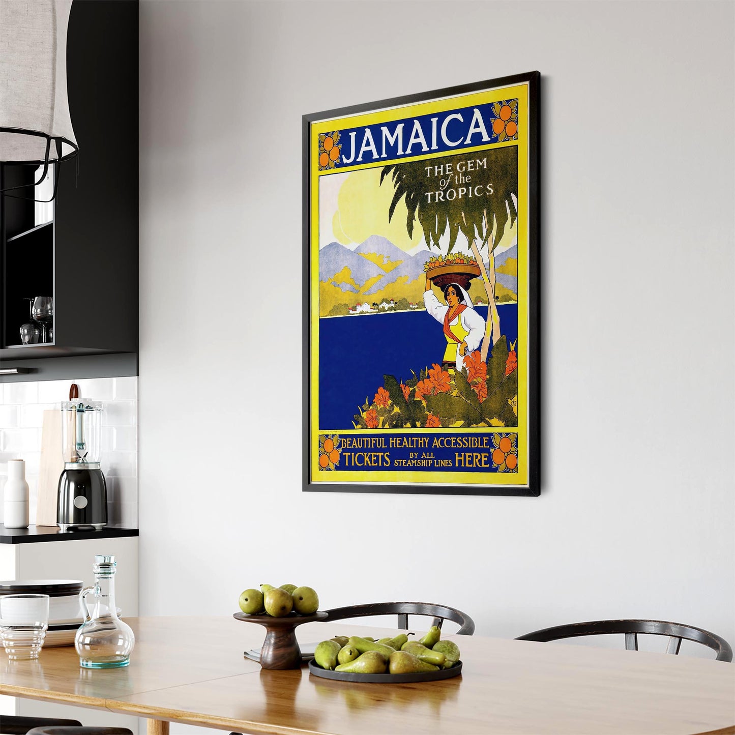 Jamaica Vintage Travel Advert Wall Art - The Affordable Art Company