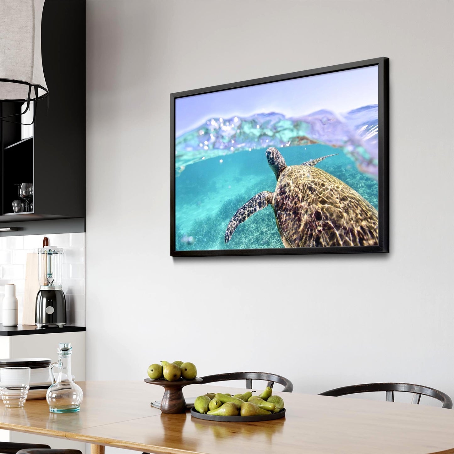 Green Sea Turtle, Ningaloo Reef Photograph Art - The Affordable Art Company