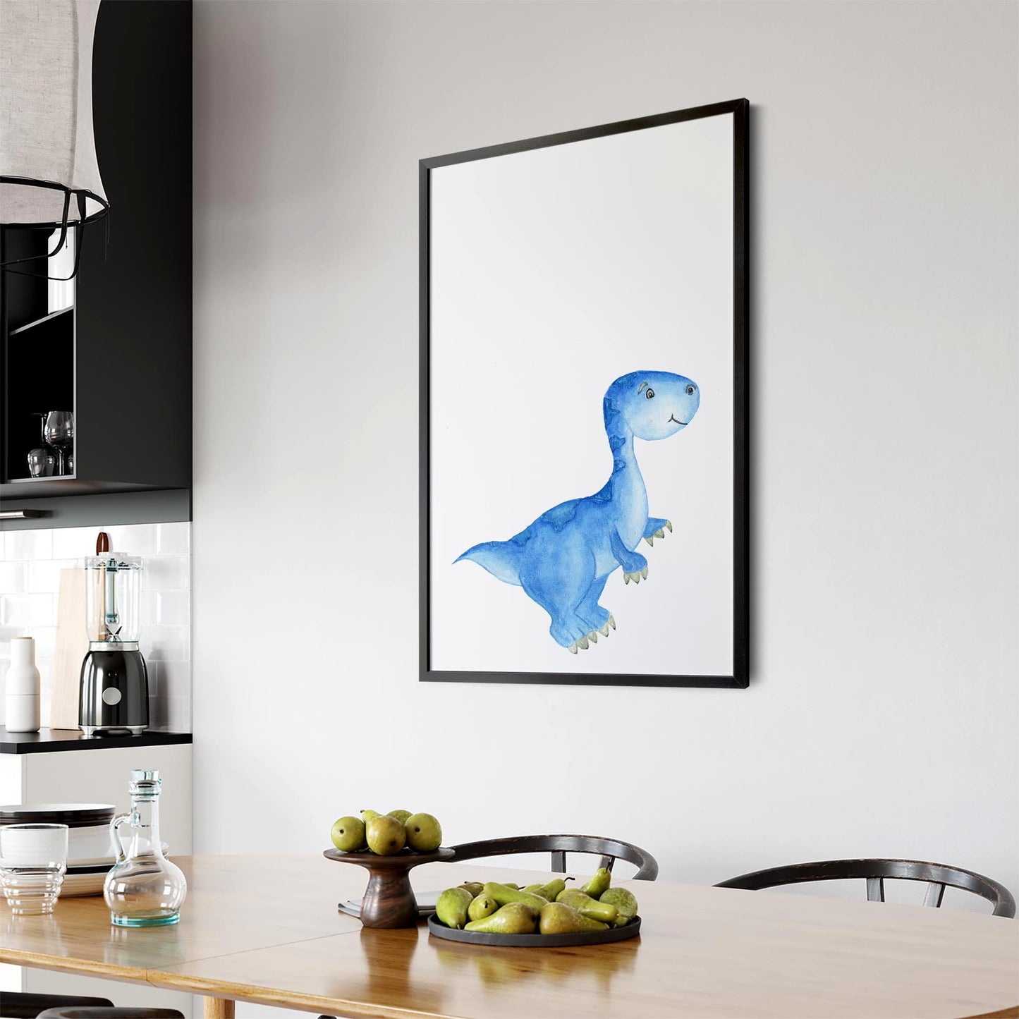 Cute Cartoon Dinosaur Boys Bedroom Wall Art #2 - The Affordable Art Company