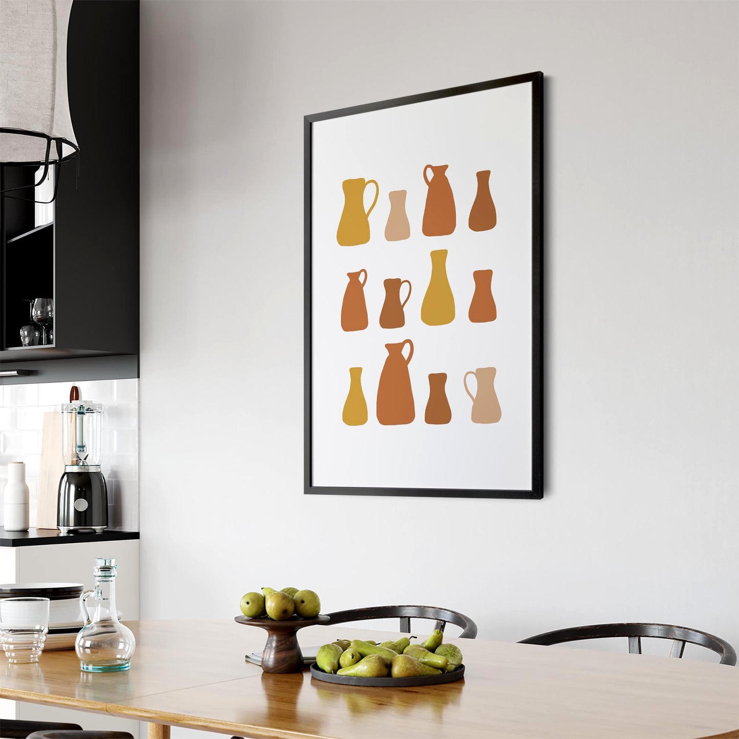 Terracotta Collection Kitchen Cafe Wall Art #2 - The Affordable Art Company