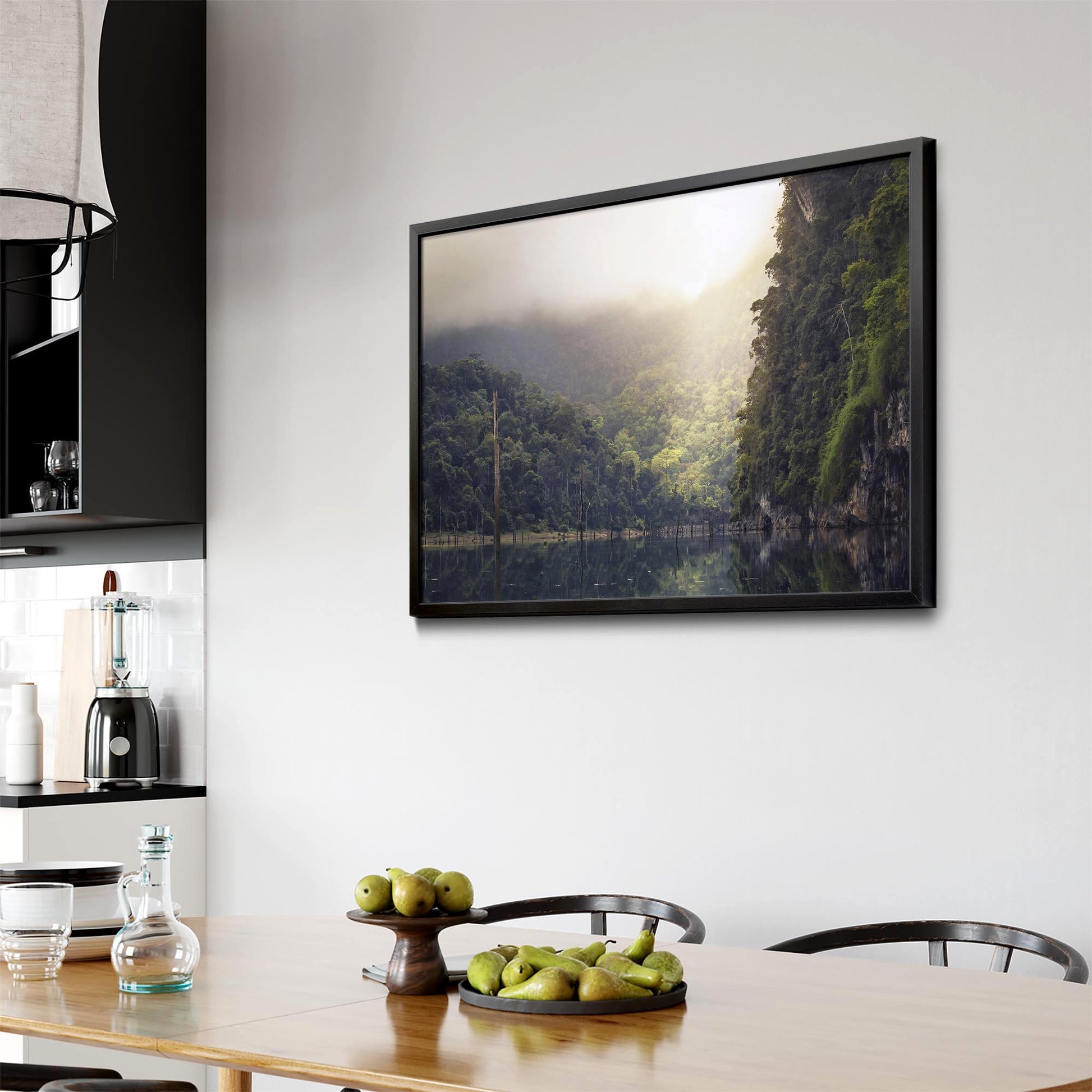 Calming Lake Landscape Photograph Wall Art - The Affordable Art Company