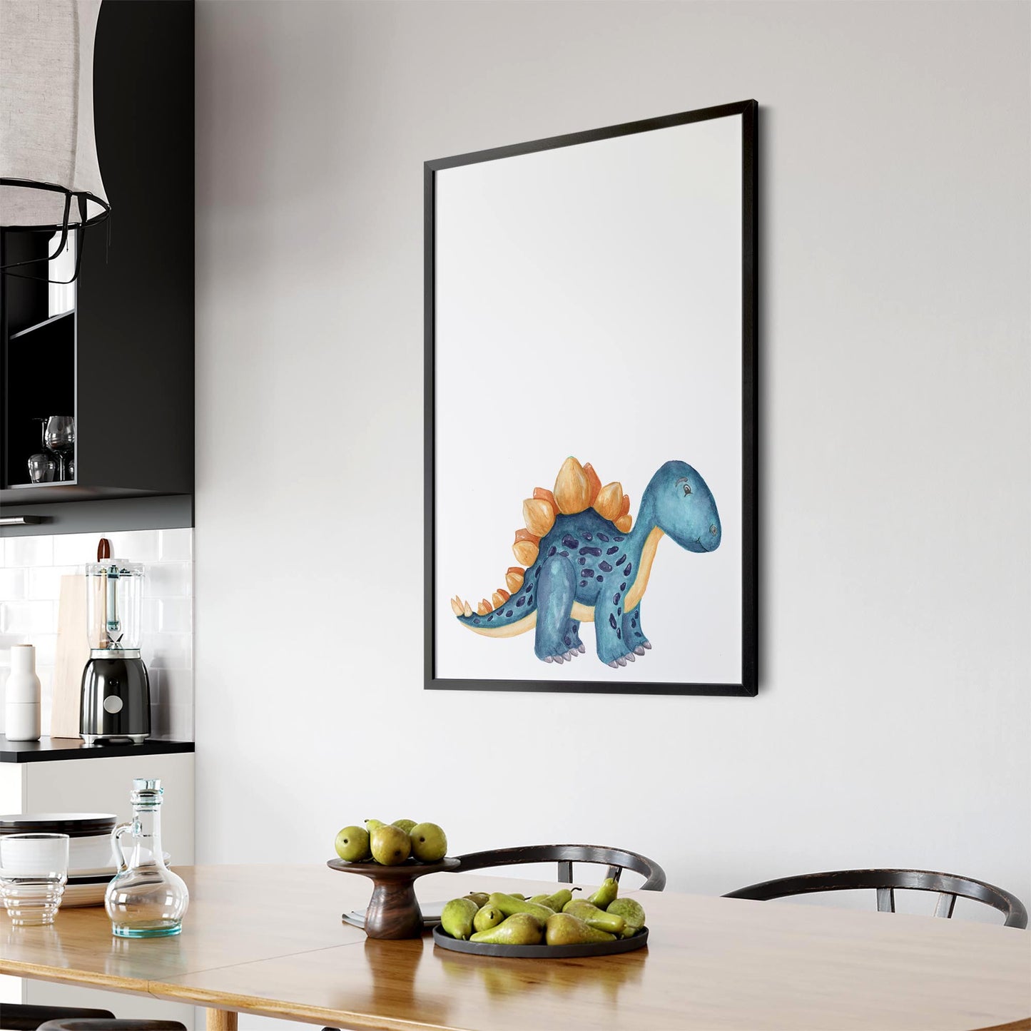 Cute Cartoon Dinosaur Boys Bedroom Wall Art #5 - The Affordable Art Company