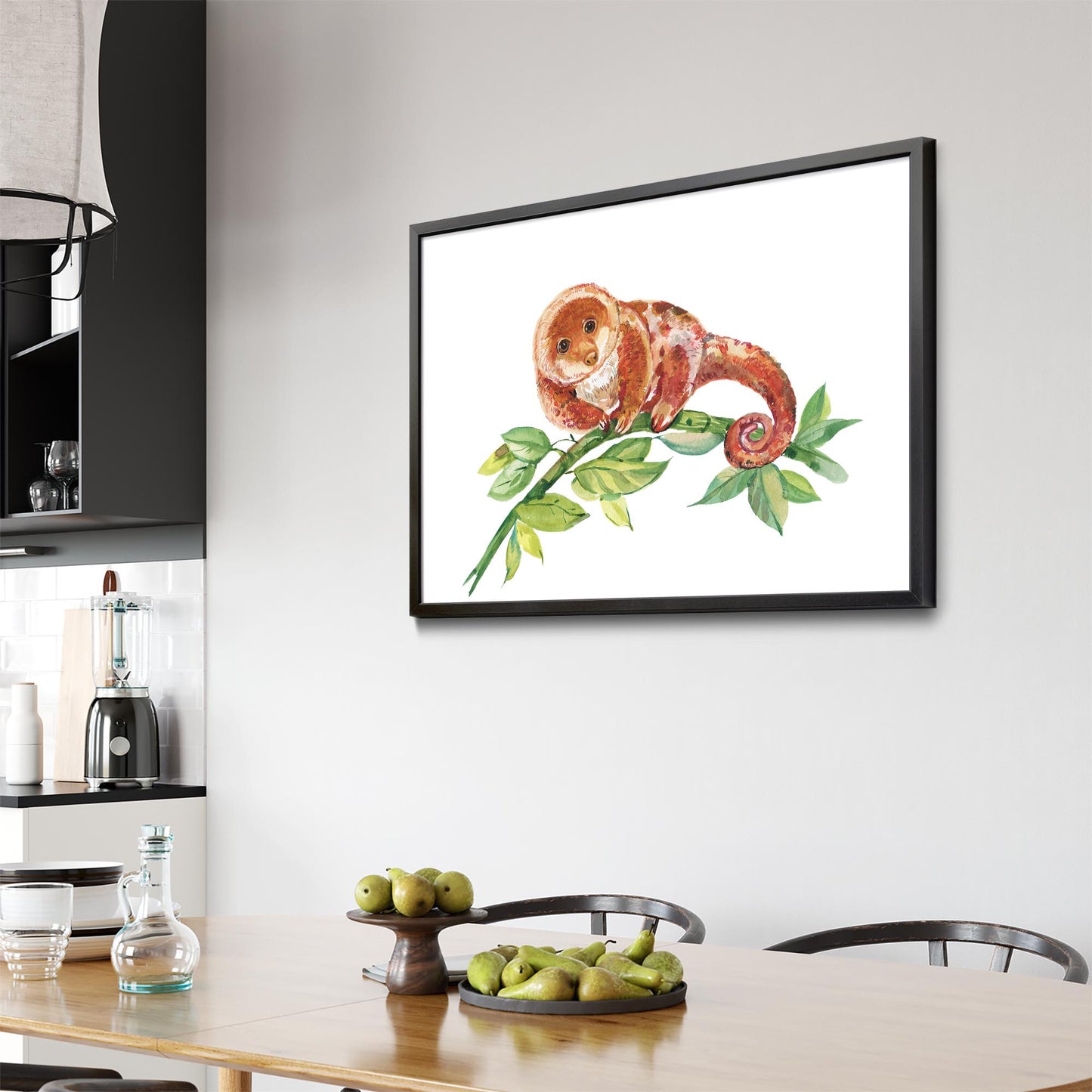 Australian Tree Kangaroo Painting Animal Wall Art - The Affordable Art Company