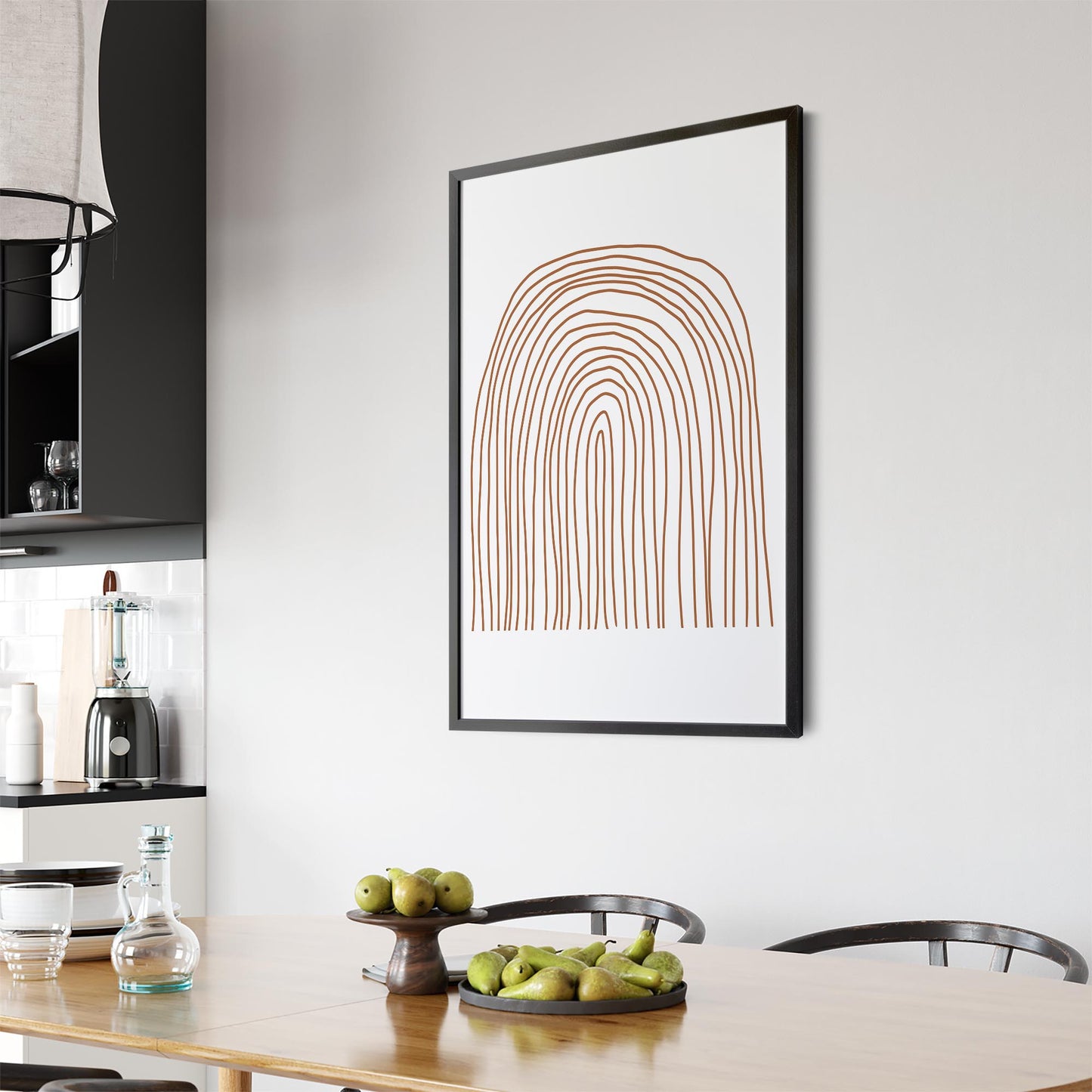 Minimal Lines Abstract Wall Art #2 - The Affordable Art Company
