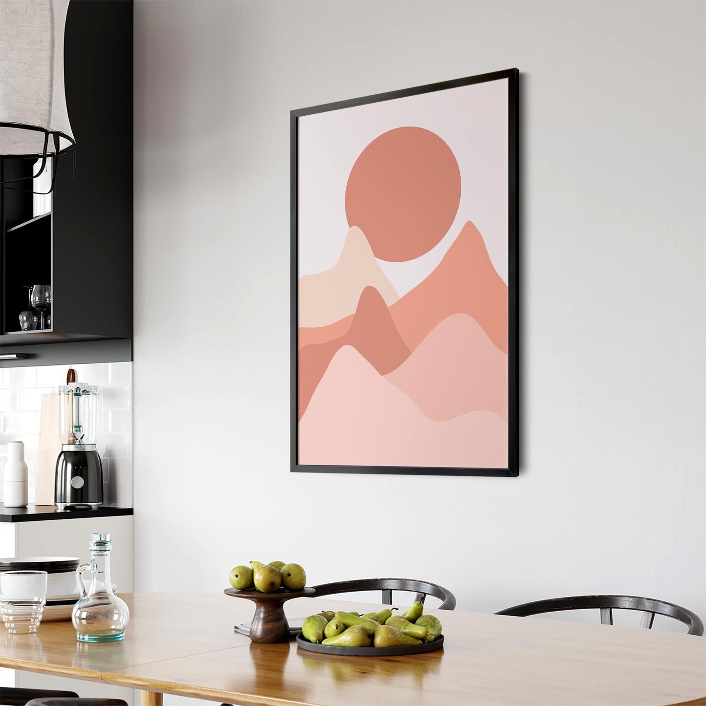 Minimal Mountain Wall Art - The Affordable Art Company