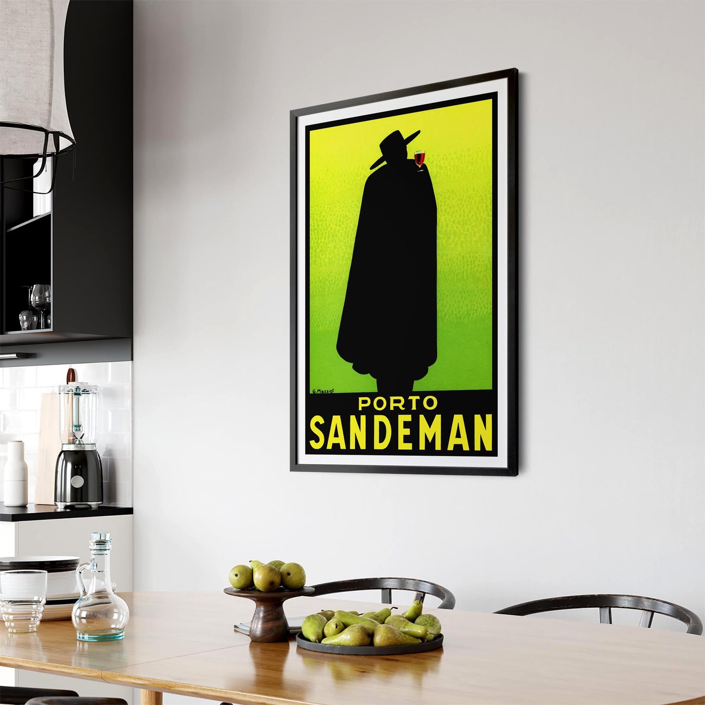 Porto Sandeman Vintage Drinks Advert Wall Art - The Affordable Art Company