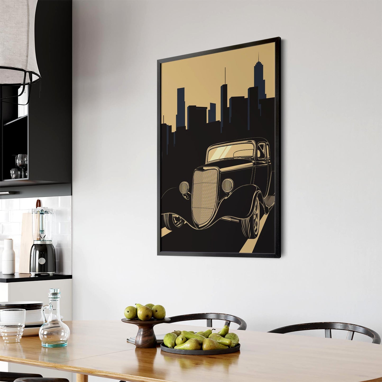 Art Deco Car Vintage Retro New York Wall Art #4 - The Affordable Art Company