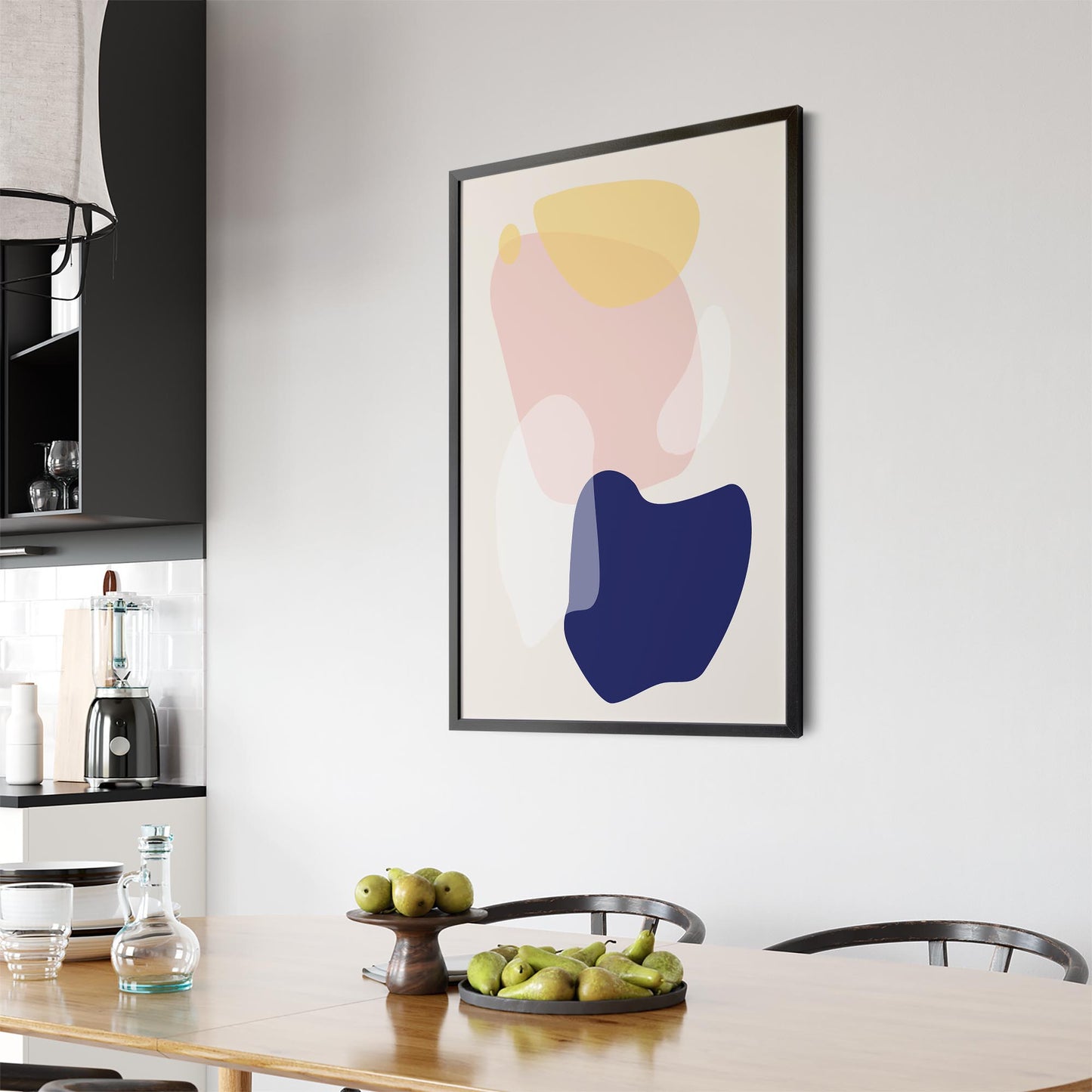 Calm Abstract Minimal Pastel Modern Wall Art #4 - The Affordable Art Company