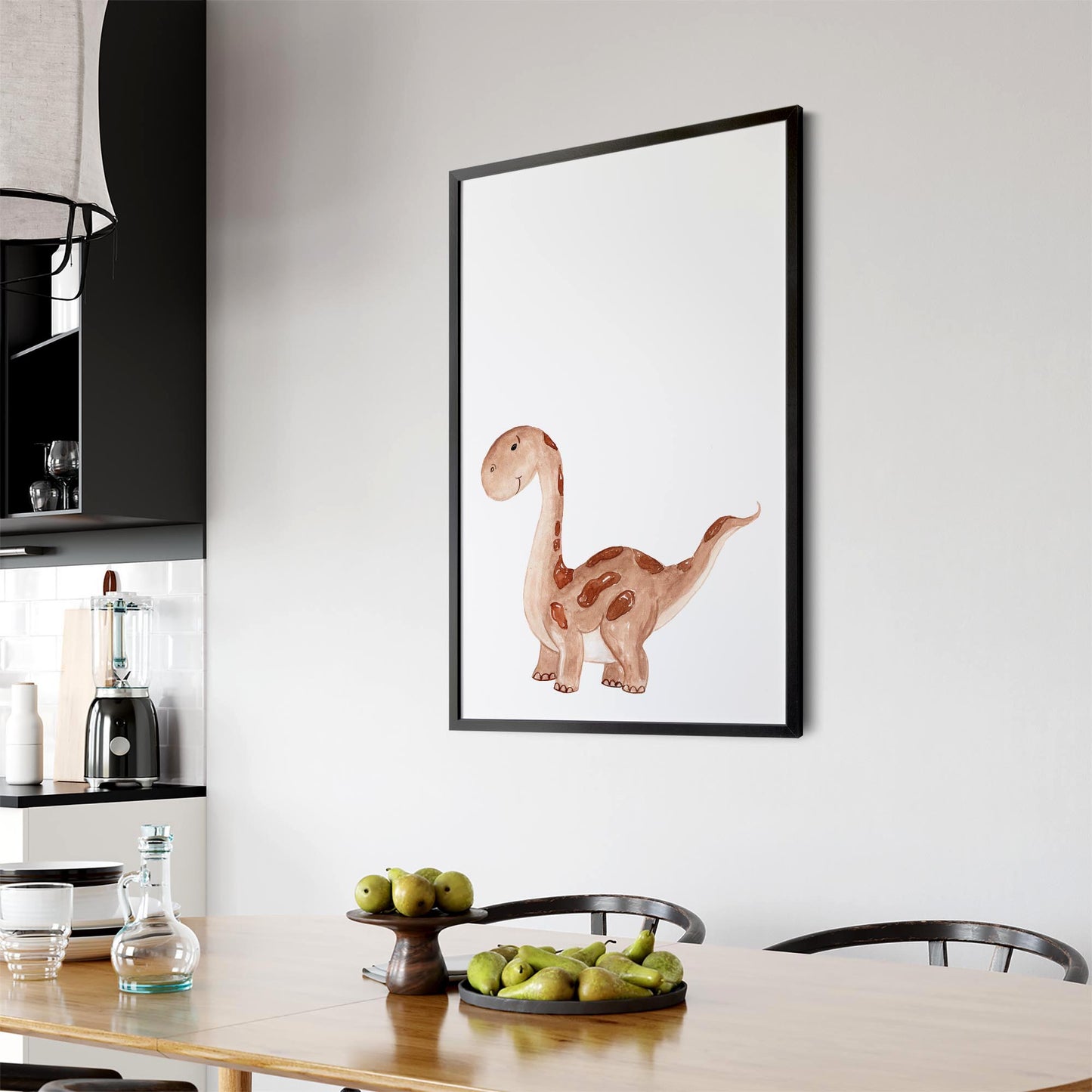 Cute Cartoon Dinosaur Boys Bedroom Wall Art #6 - The Affordable Art Company