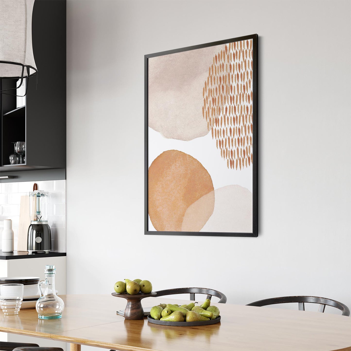Abstract Modern Watercolour Shapes Painting Wall Art #15 - The Affordable Art Company