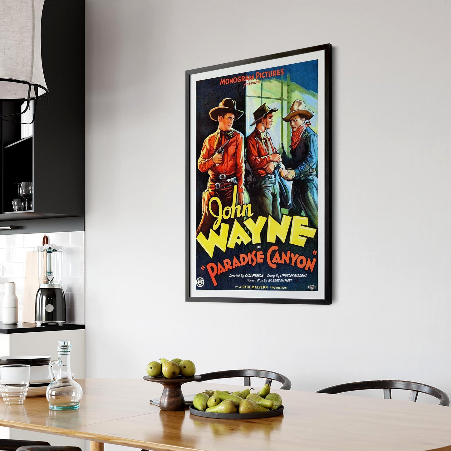 John Wayne Vintage Movie Advert Wall Art - The Affordable Art Company