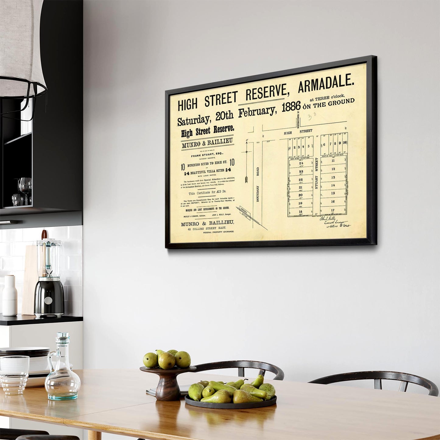 Armadale Melbourne Vintage Real Estate Advert Art #3 - The Affordable Art Company