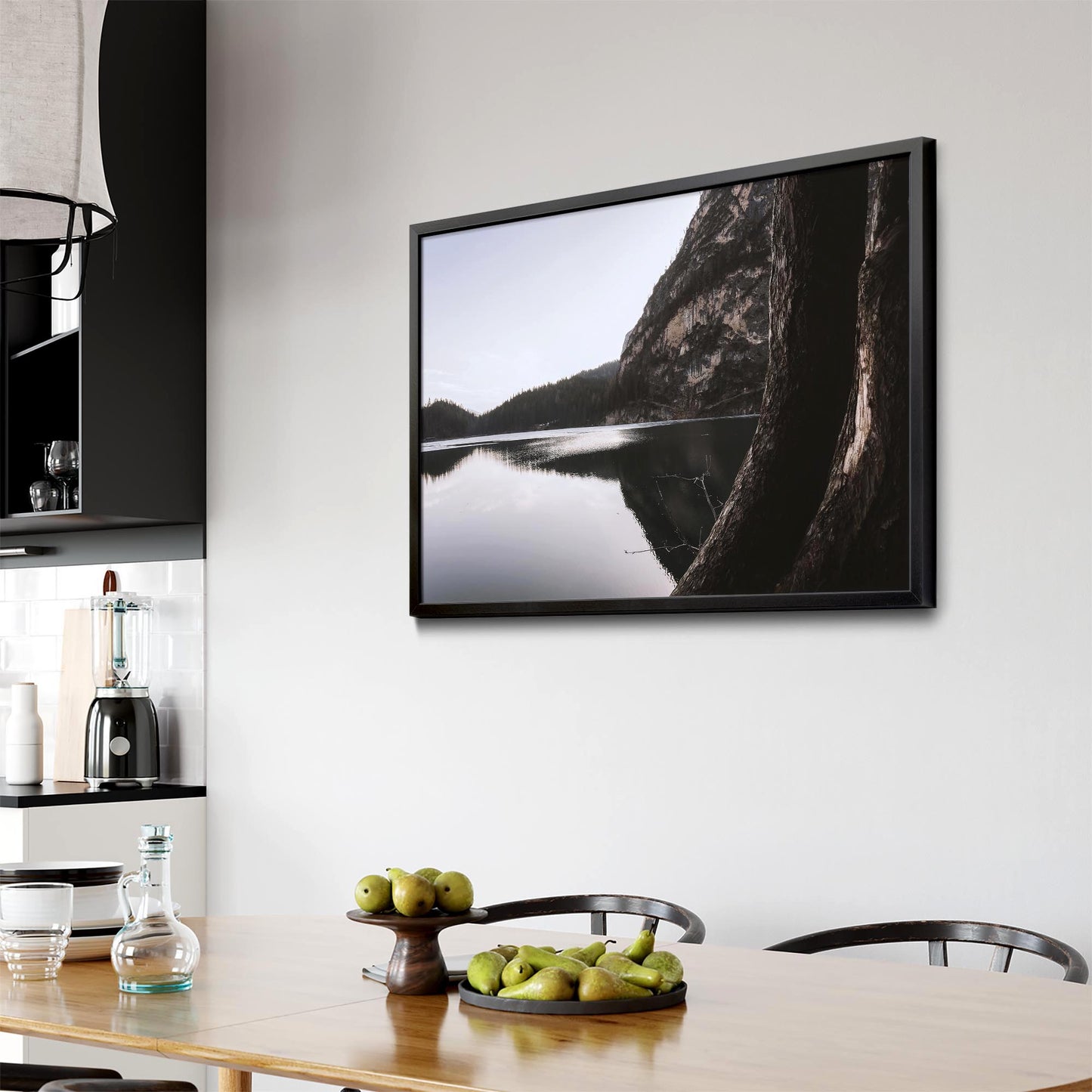 Calm Lake Landscape Photograph Wall Art - The Affordable Art Company