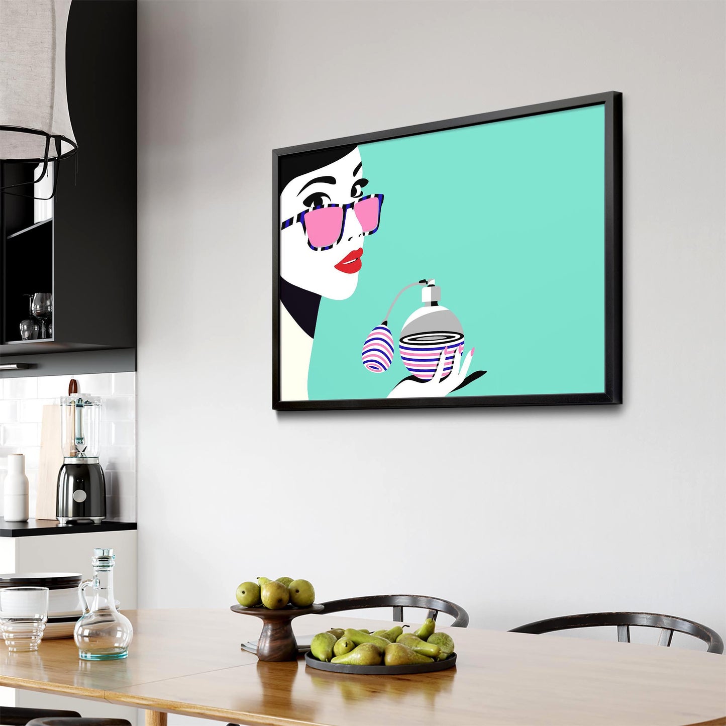 Retro Perfume Bottle Fashion Bedroom Wall Art #3 - The Affordable Art Company