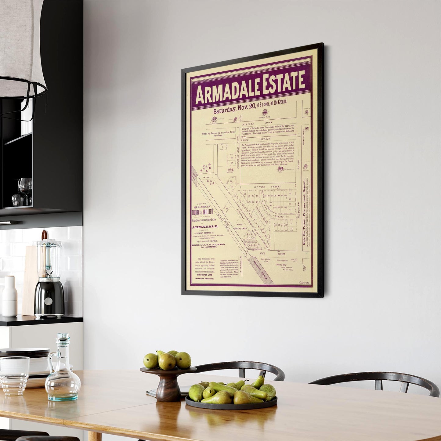 Armadale Melbourne Vintage Real Estate Advert Art #2 - The Affordable Art Company