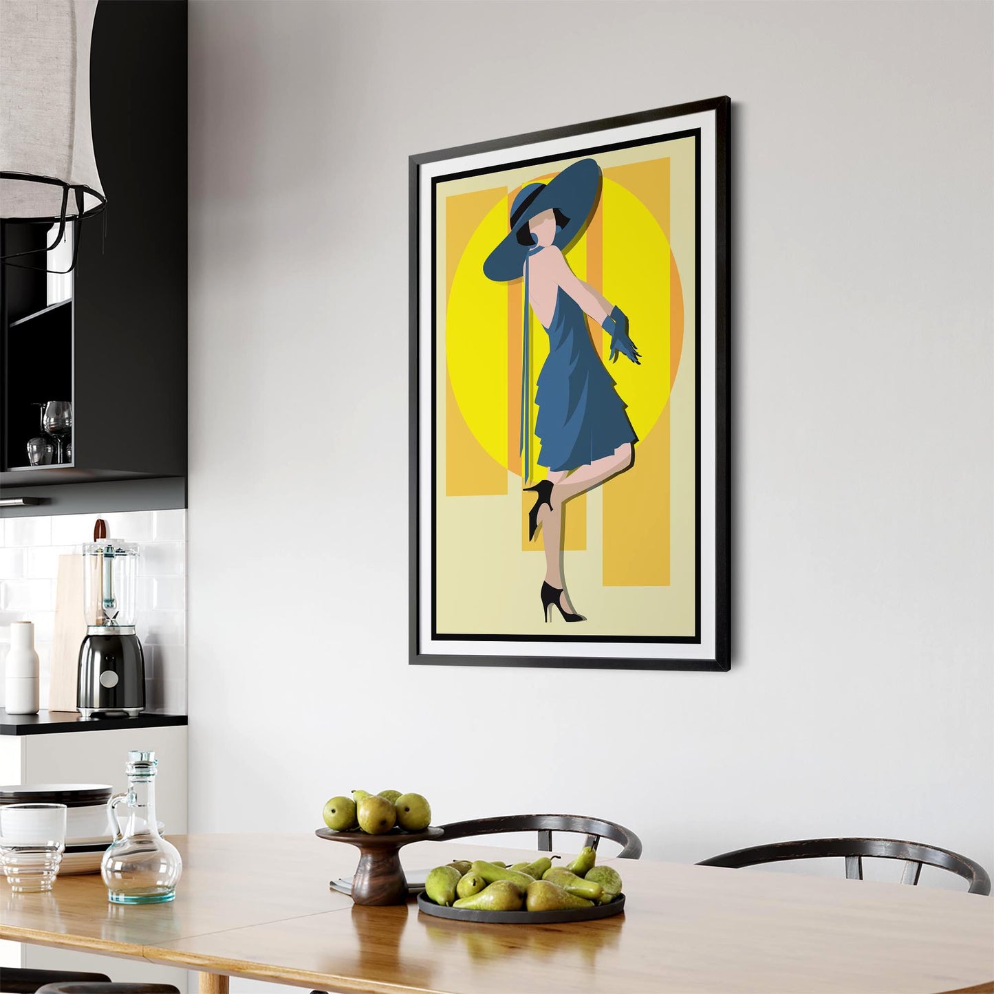 Art Deco New York Fashion Retro Vintage Wall Art #3 - The Affordable Art Company