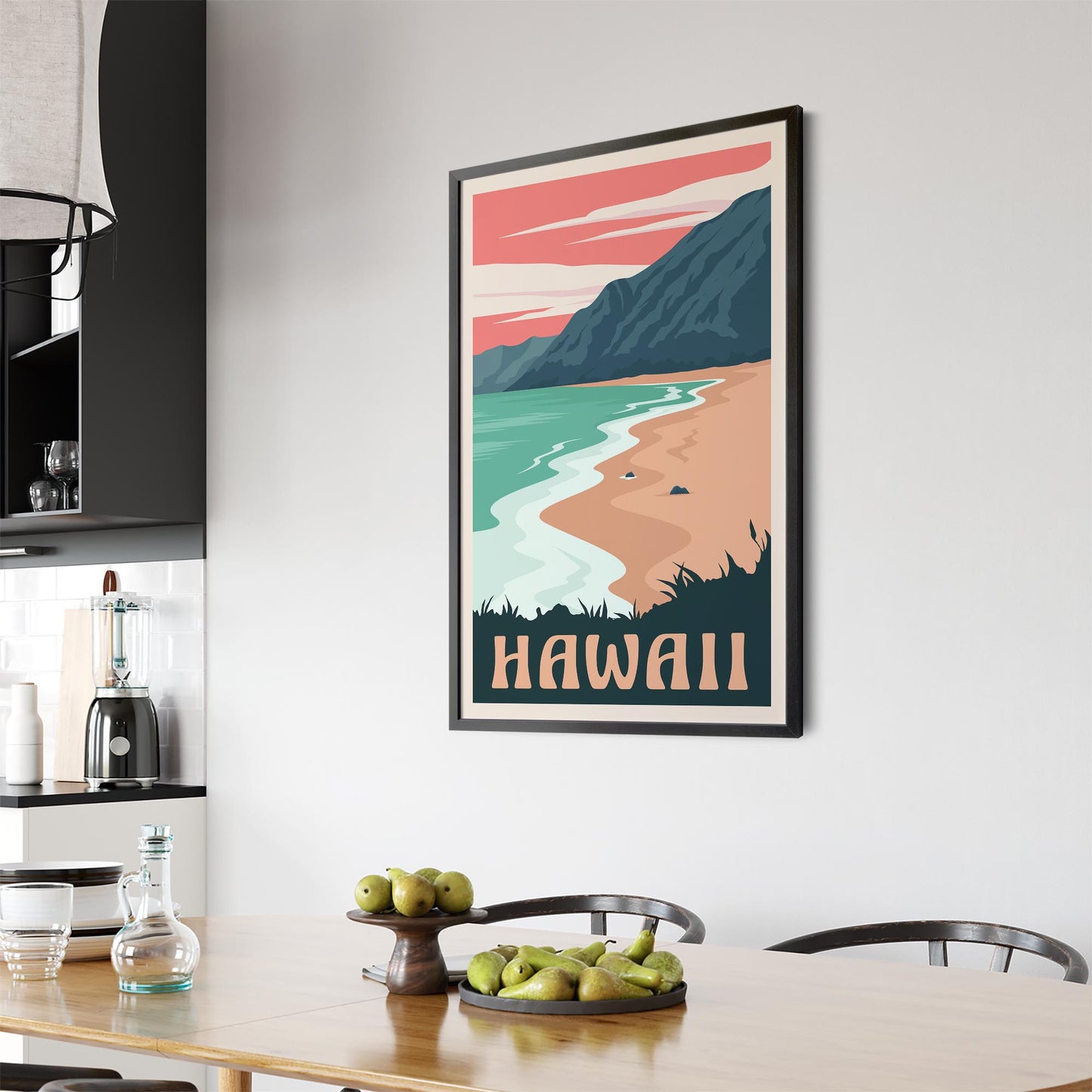 Retro Hawaii, USA Travel Advert Wall Art - Portsby