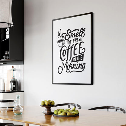 Coffee Quote Minimal Kitchen Cafe Style Wall Art #15 - The Affordable Art Company